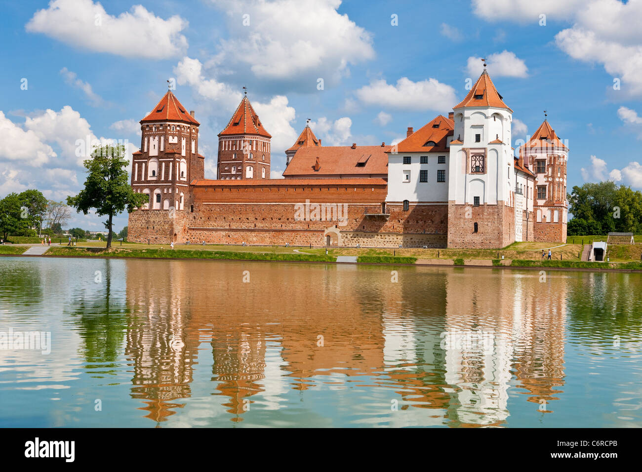 Complesso del Castello di Mir in Bielorussia Foto Stock