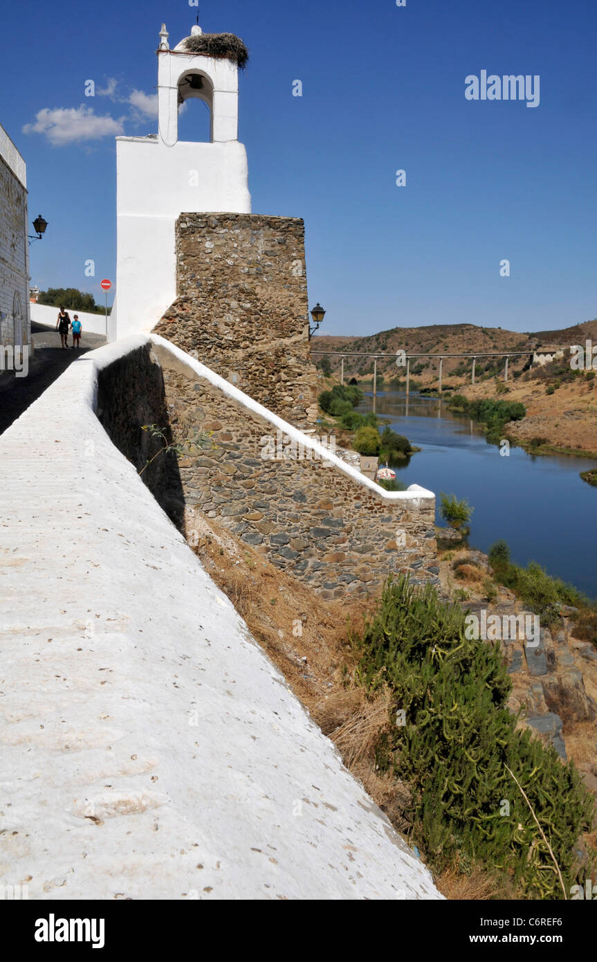 Torre do Relógio, Mertola, Alentejo, Portogallo Foto Stock