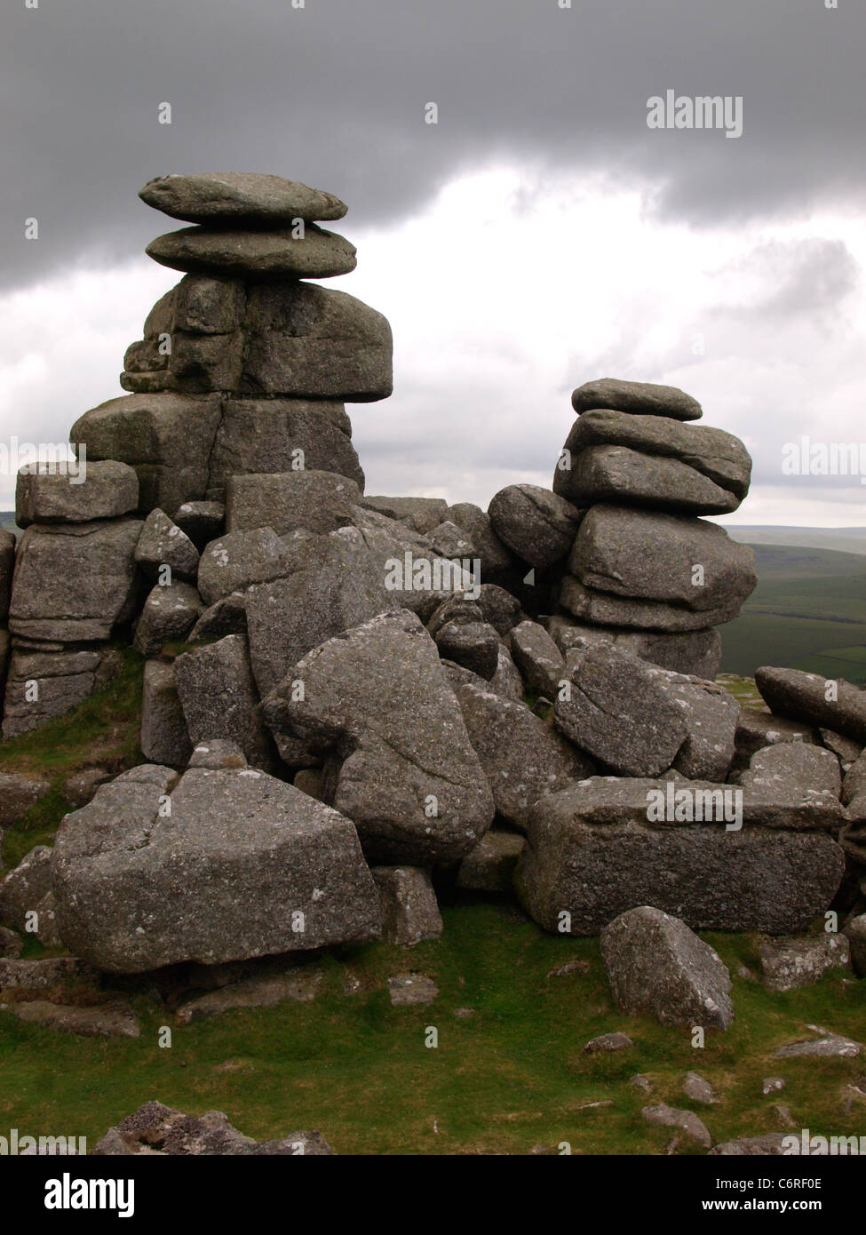 Tor di fiocco, Dartmoor Devon, Regno Unito Foto Stock