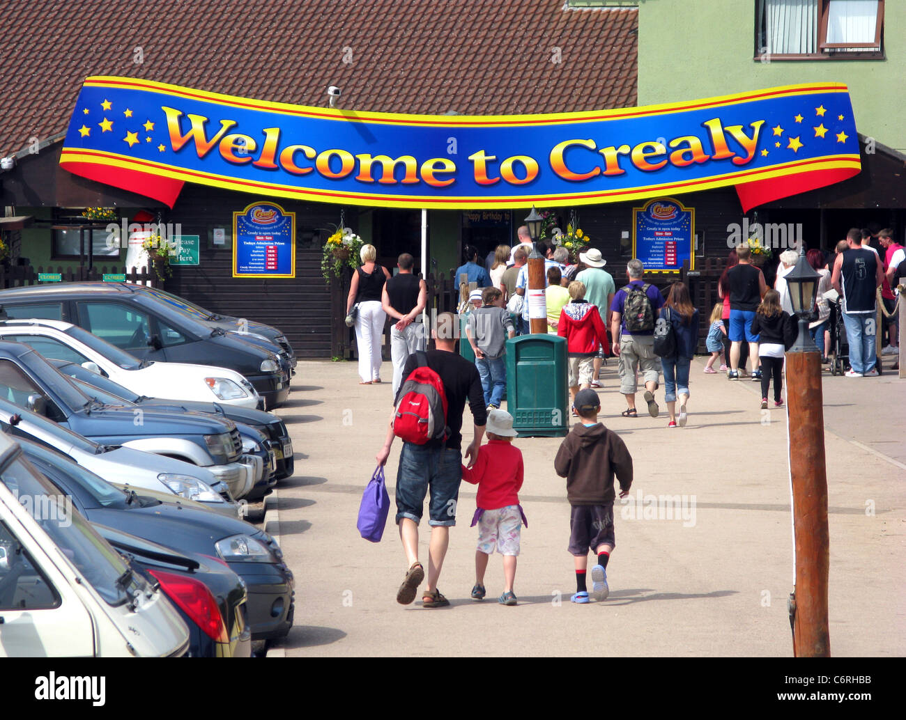 Crealy theme park, Devon, Inghilterra, Regno Unito Foto Stock