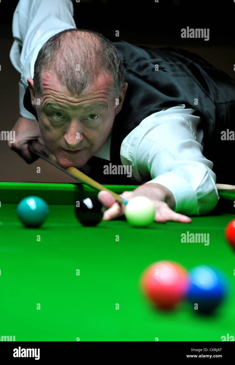 Steve Davis, ex World Snooker champion. Regno Unito Foto Stock