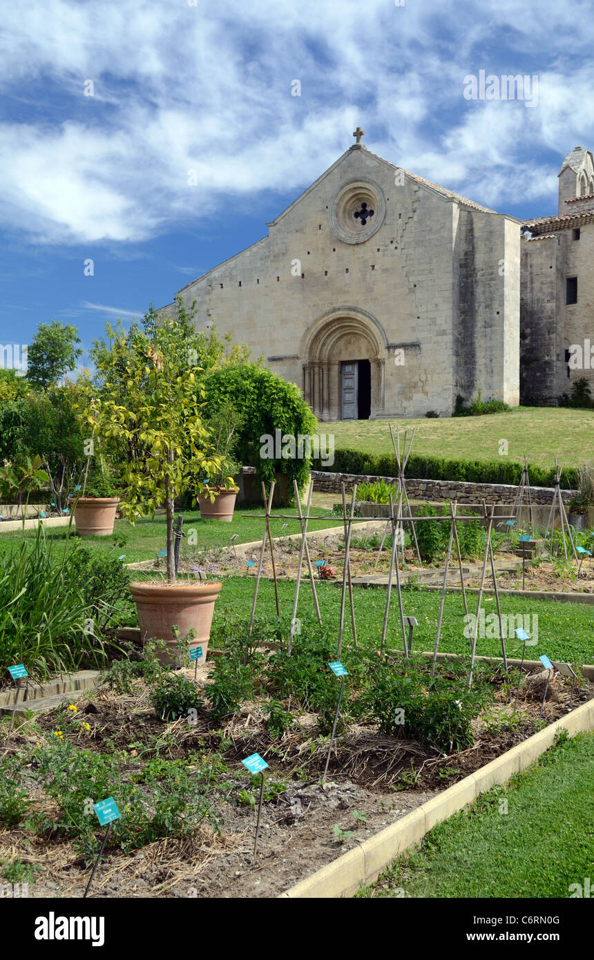 Priorato di Salagon (c12TH), Abbazia o convento & Etnobotanico o Giardino Botanico, Mane, Provenza, Francia Foto Stock