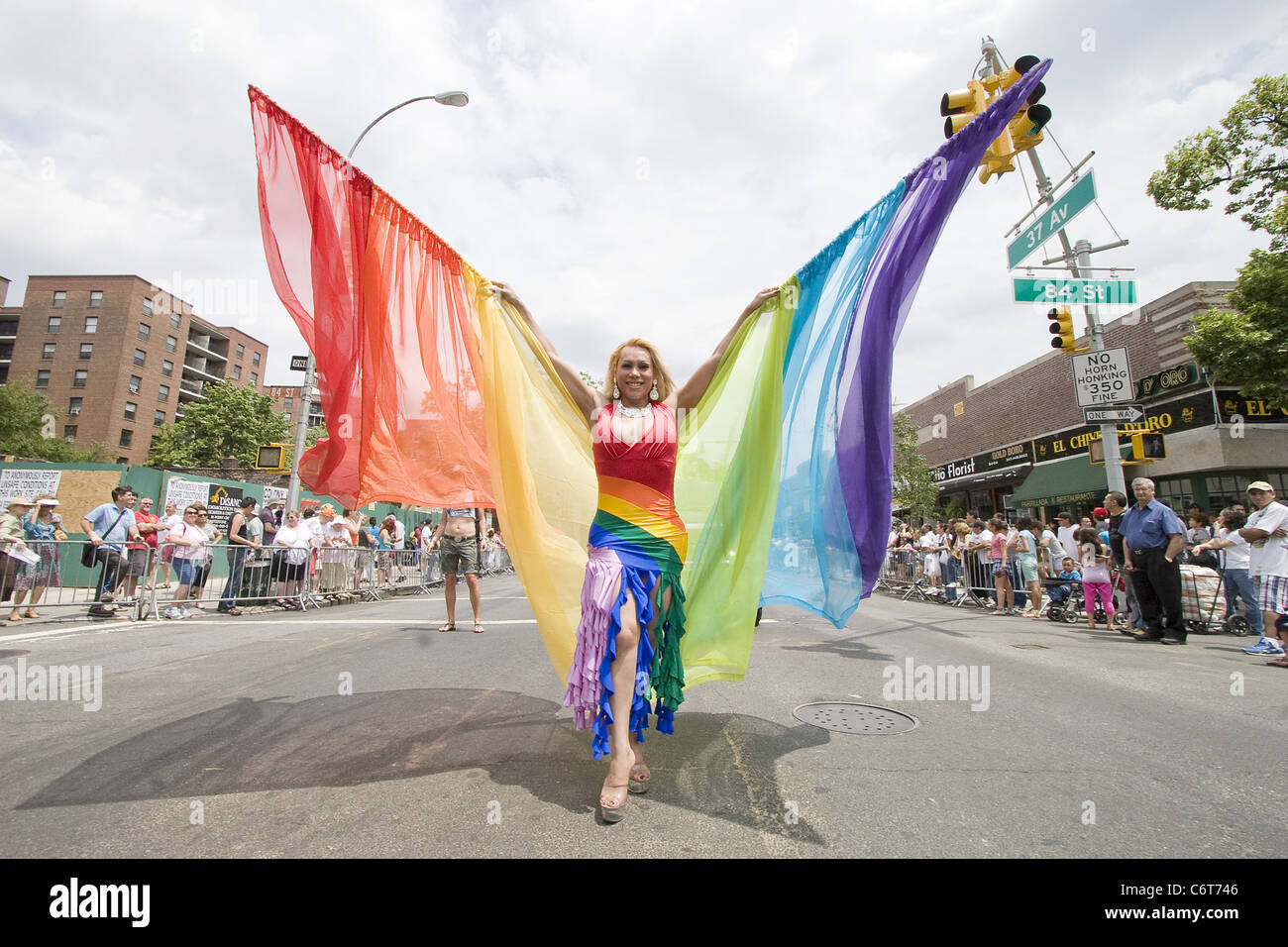 2010 Queens Pride Parade New York City, Stati Uniti d'America - 06.06.10 Ivan Nikolov Foto Stock