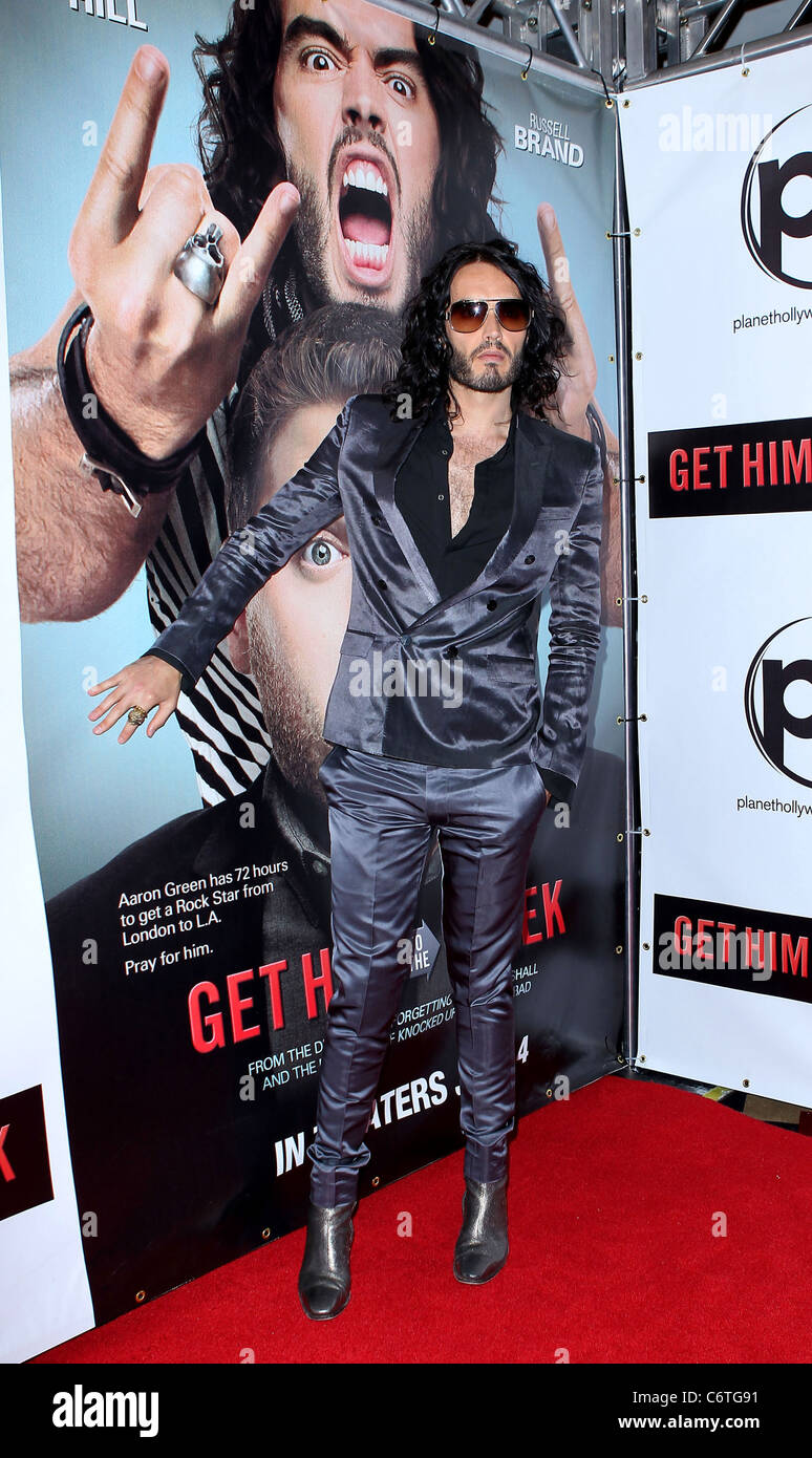 Russell Brand Las Vegas lo screening di 'Get lui alla greca" tenutasi presso il Planet Hollywood Resort and Casino Las Vegas, Nevada - Foto Stock