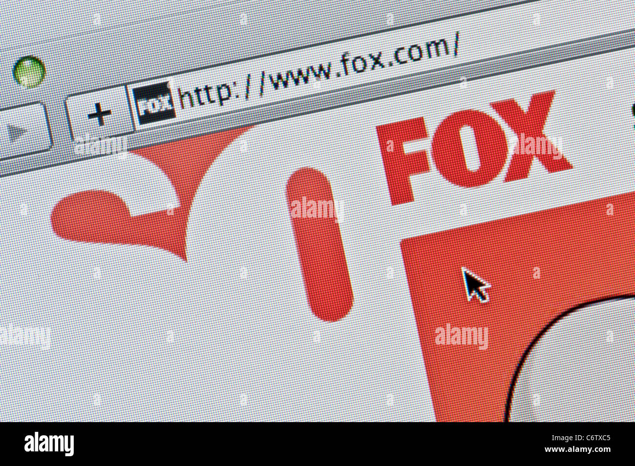Chiusura del logo di Fox come si vede sul suo sito web. (Solo uso editoriale: -print, TV, e-book e Redazione sito web). Foto Stock