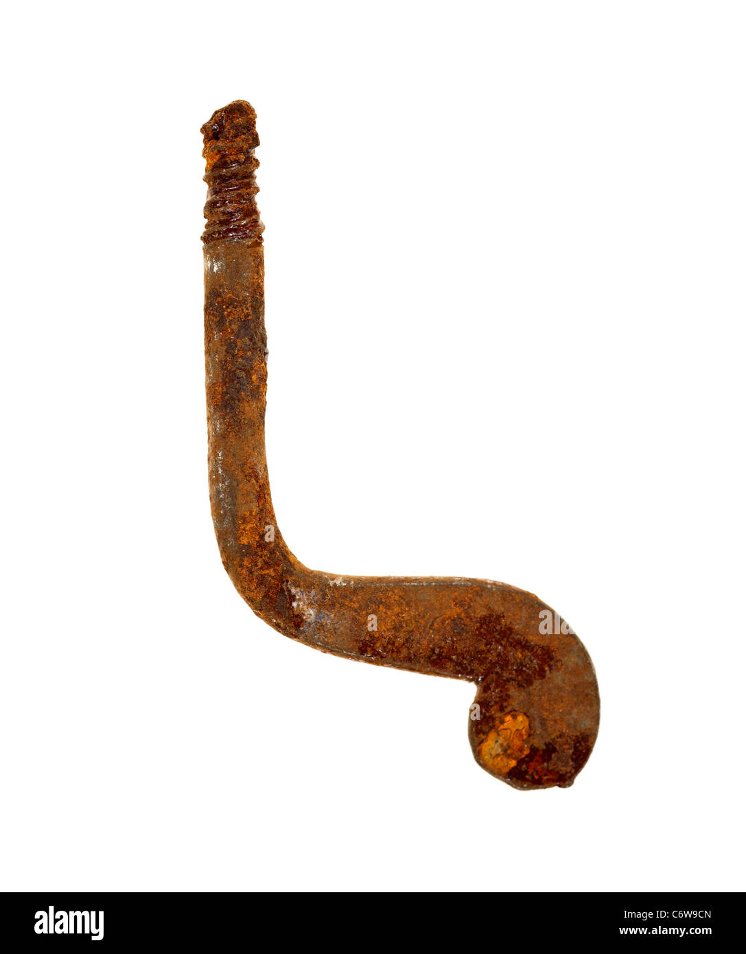 Dettaglio delle vecchie e arrugginite la chiave di coppiglia Foto Stock