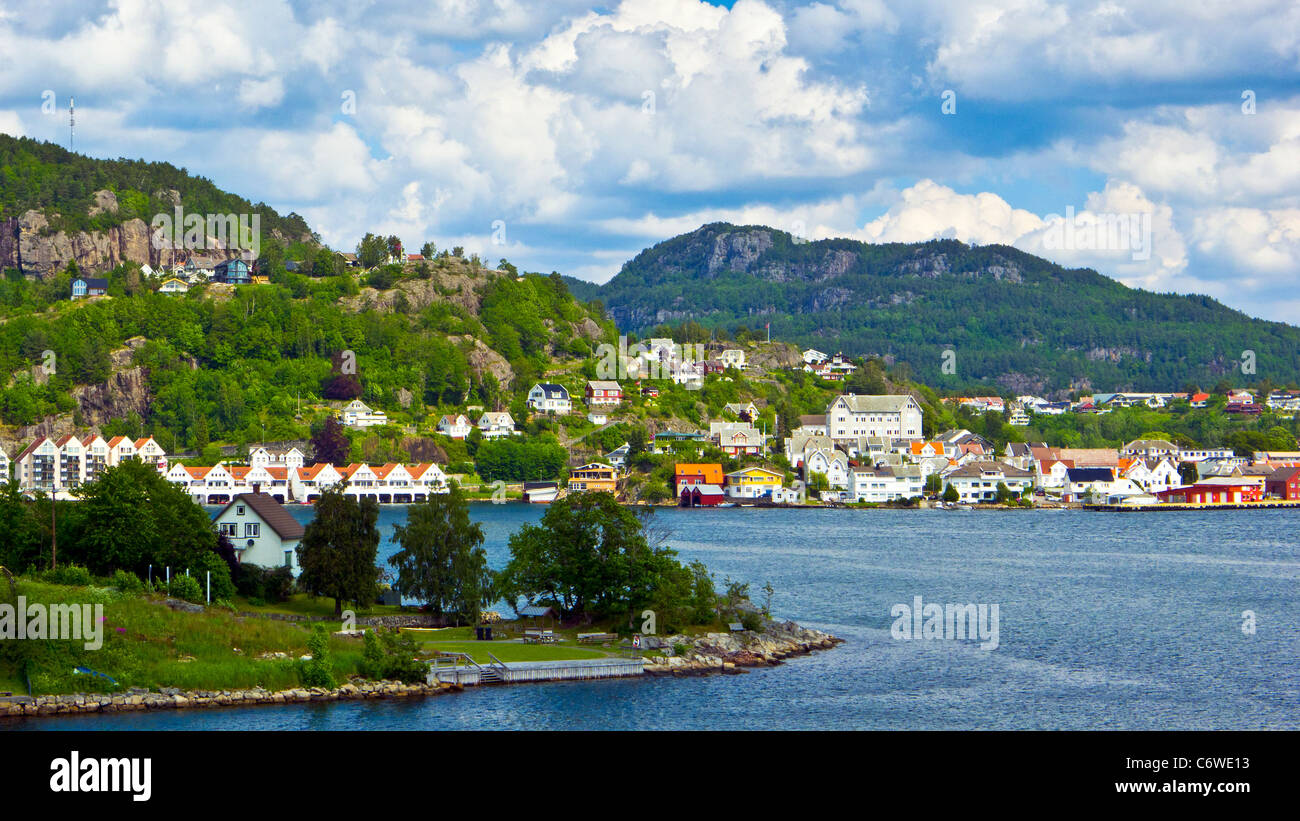Flekkefjord, Vest-Agder, Norvegia. Foto Stock