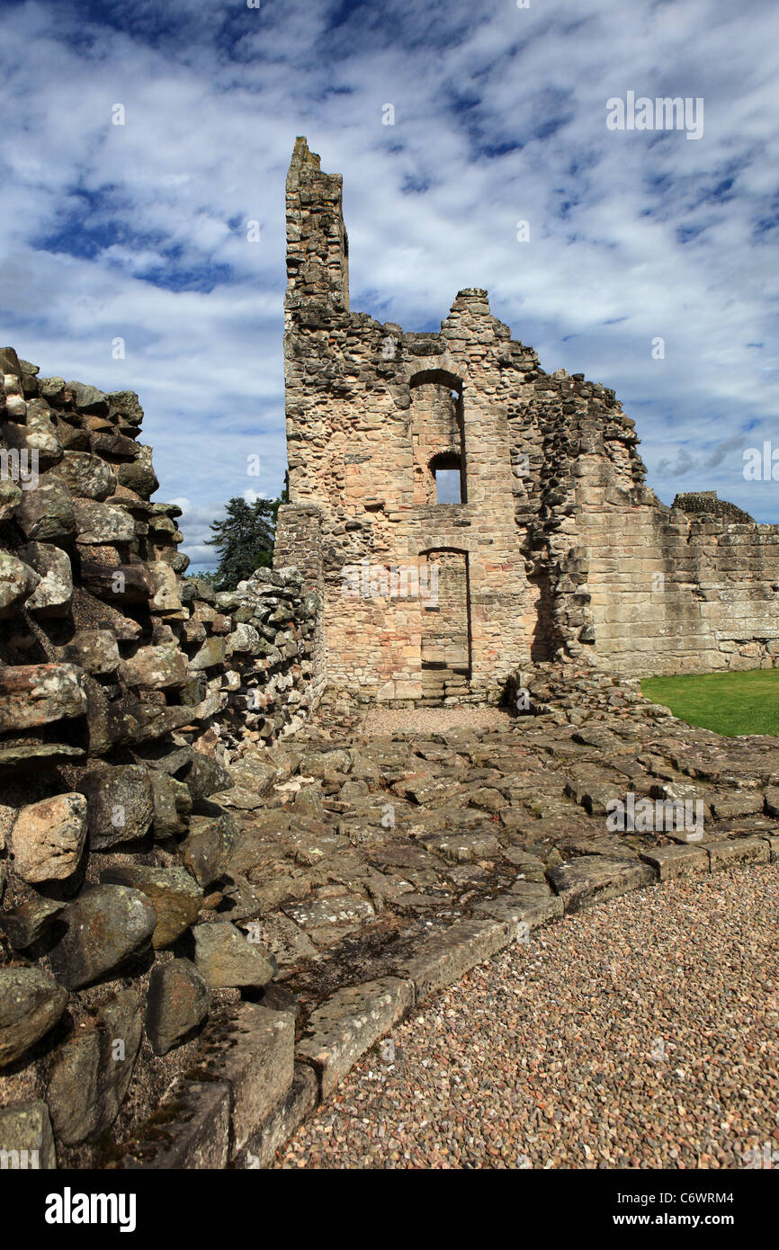 Il sedicesimo secolo Elphinstone Torre di [Kildrummy Castle], Aberdeenshire, Scozia Foto Stock