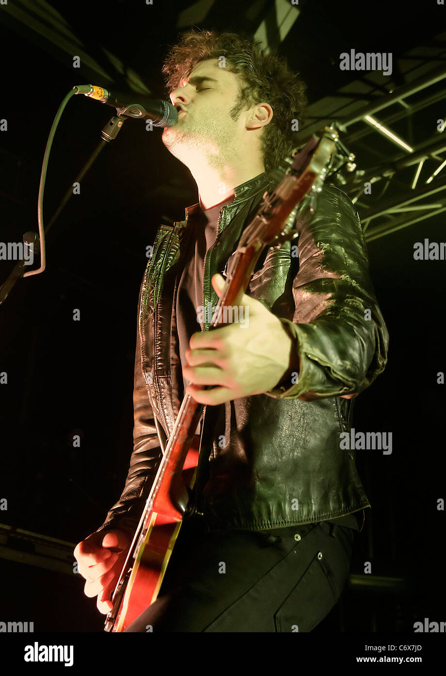 Rebel nero Moto Club performing live a Liverpool O2 Academy Liverpool, in Inghilterra - 27.04.10 Sakura Foto Stock
