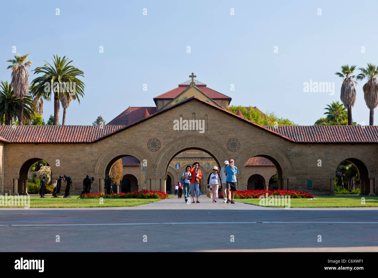 Ingresso alla Stanford University campus, Palo Alto, California, USA. JMH5196 Foto Stock