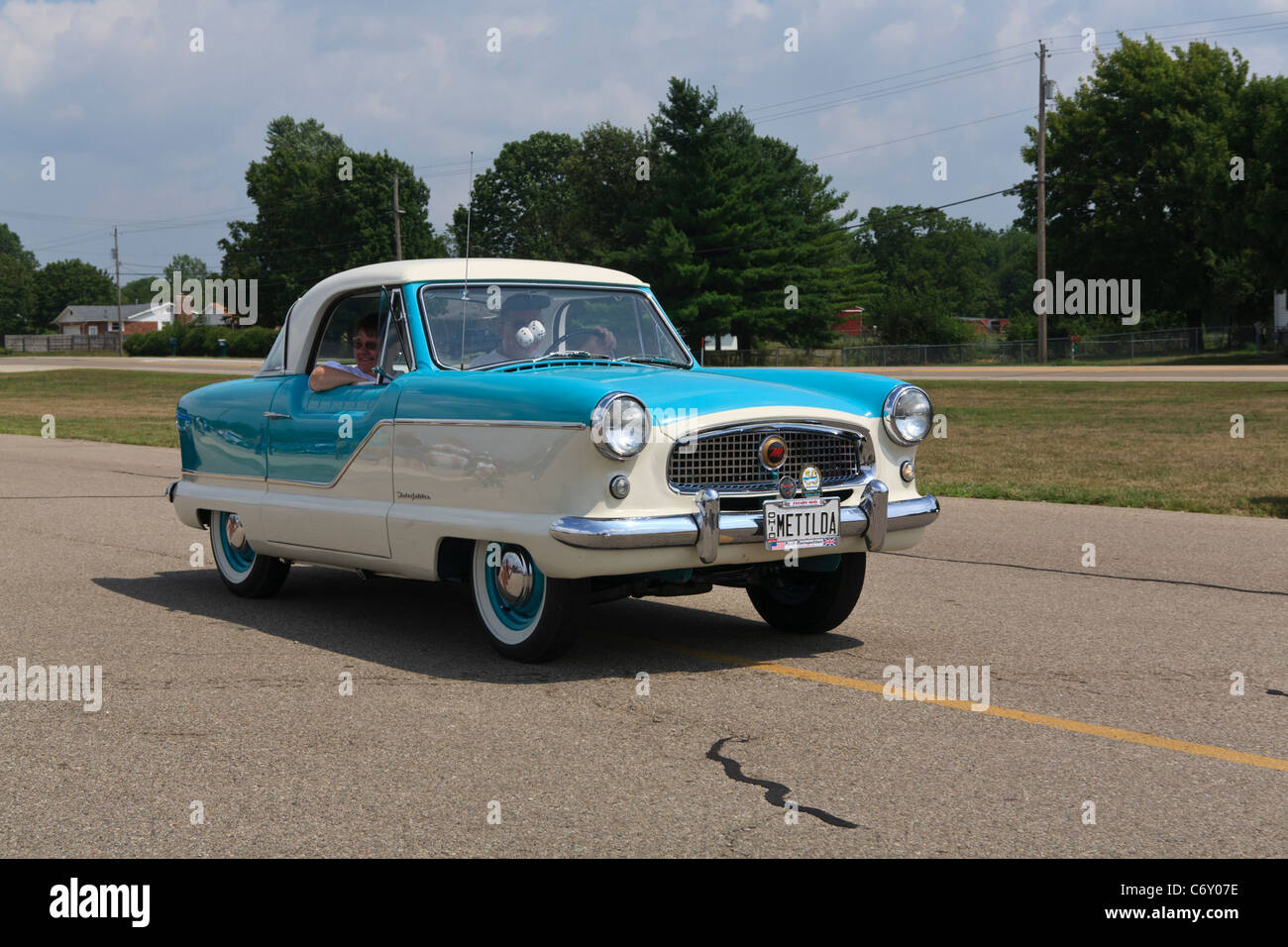 Nash Metropolitan automobile fatta dalla British Motor Corporation (BMC) per Nash e la American Motor Corporation (AMC) Foto Stock