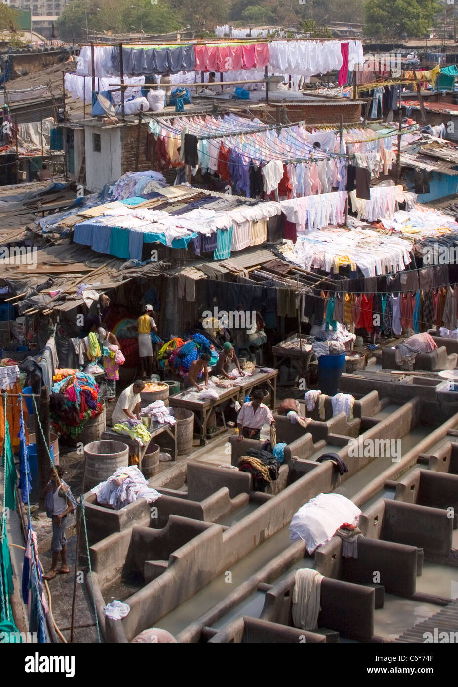 Dhobi Ghats, Mumbai Foto Stock