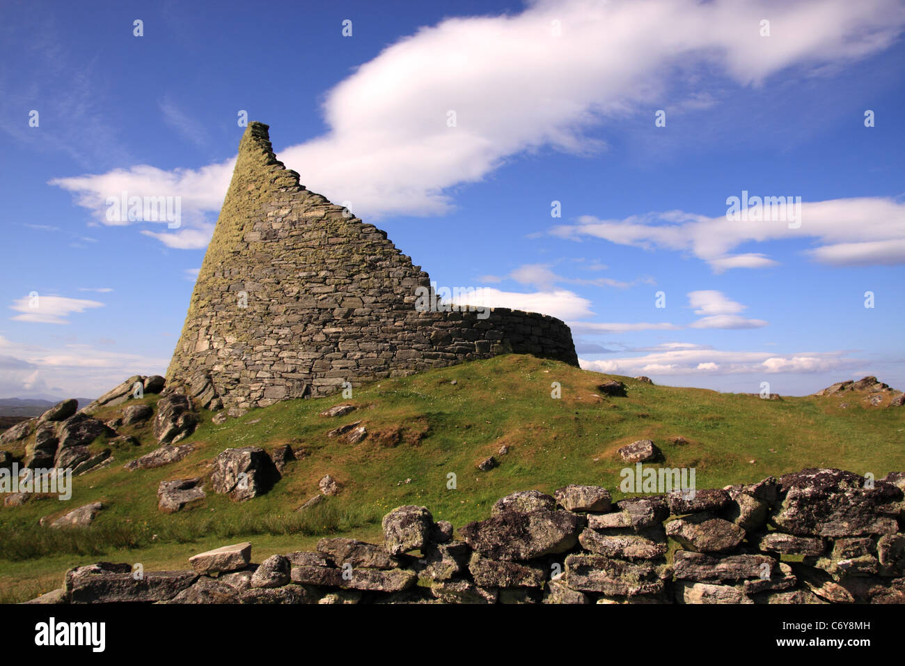 Regno Unito Scozia Ebridi Esterne isola di Lewis Carloway Broch Foto Stock