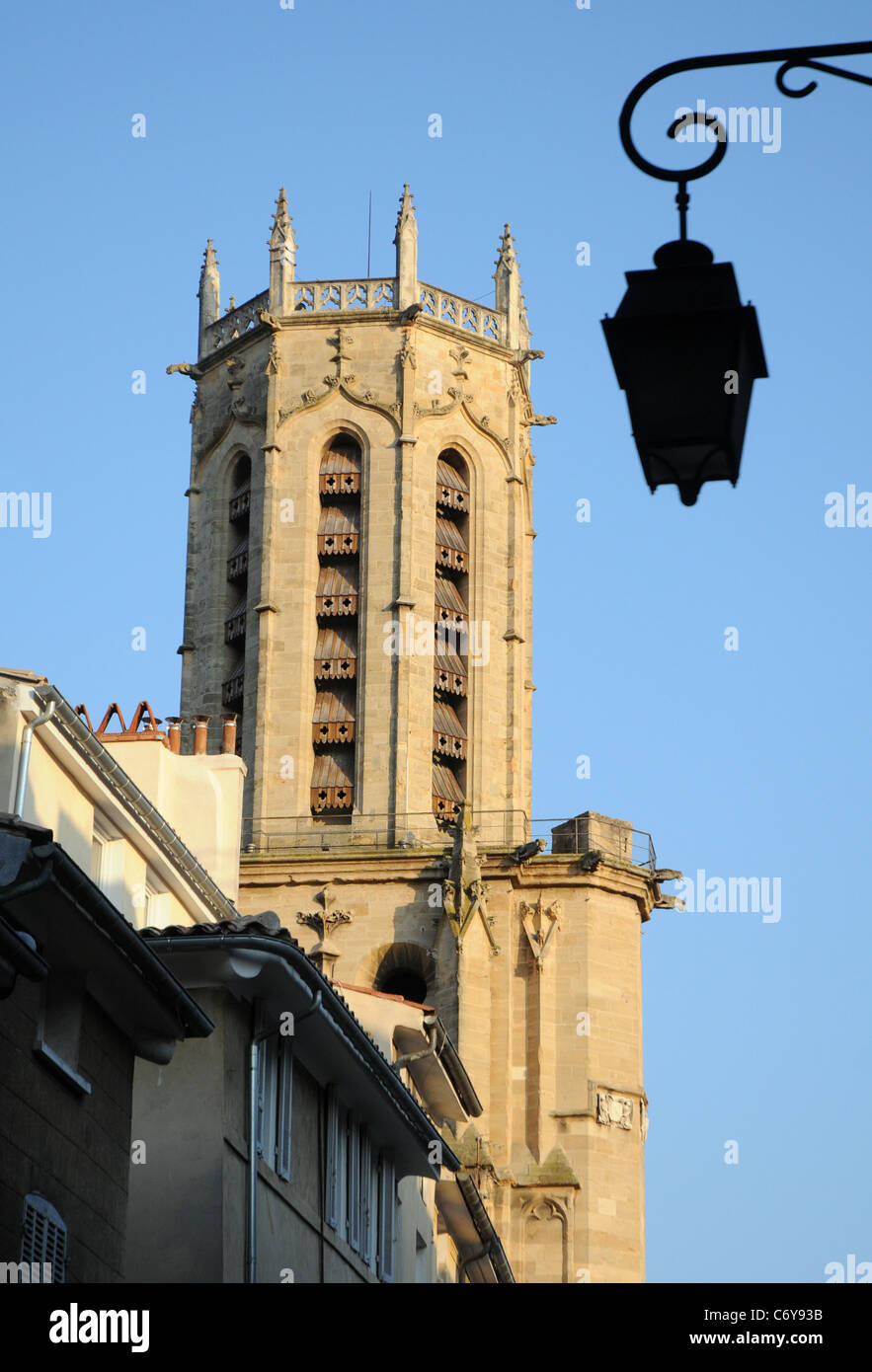 Cattedrale di Aix (Cathédrale Saint-Sauveur d'Aix) in Aix-en-Provence, Francia Foto Stock