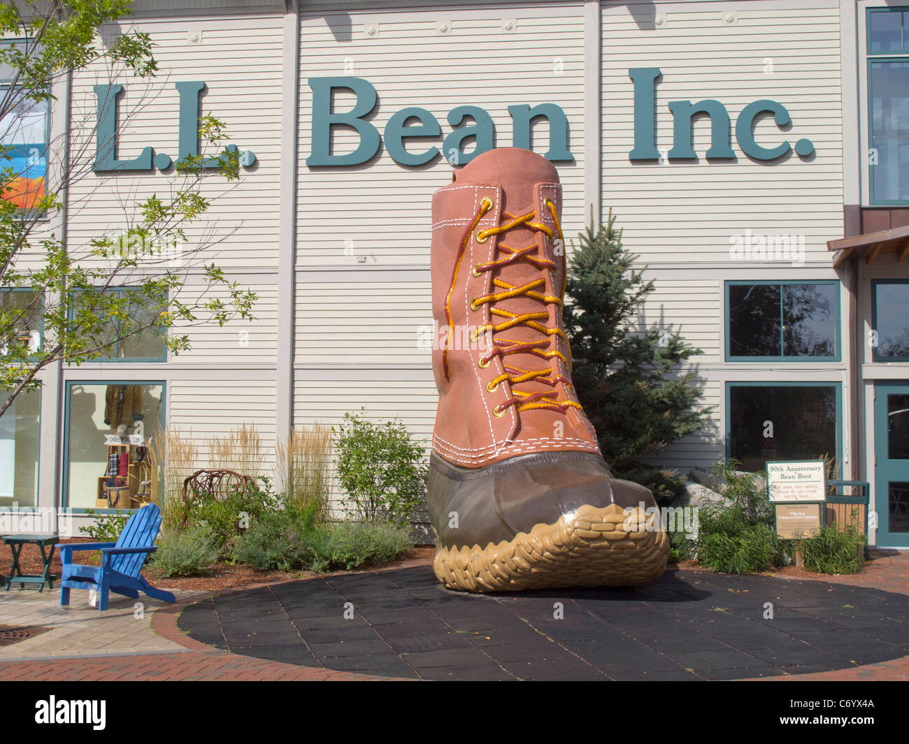 L L Bean store in Freeport Maine Foto Stock