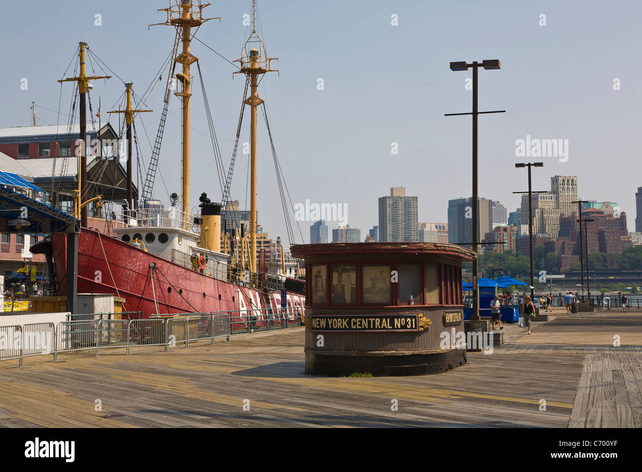 South Street Seaport Historic District di New York City Foto Stock
