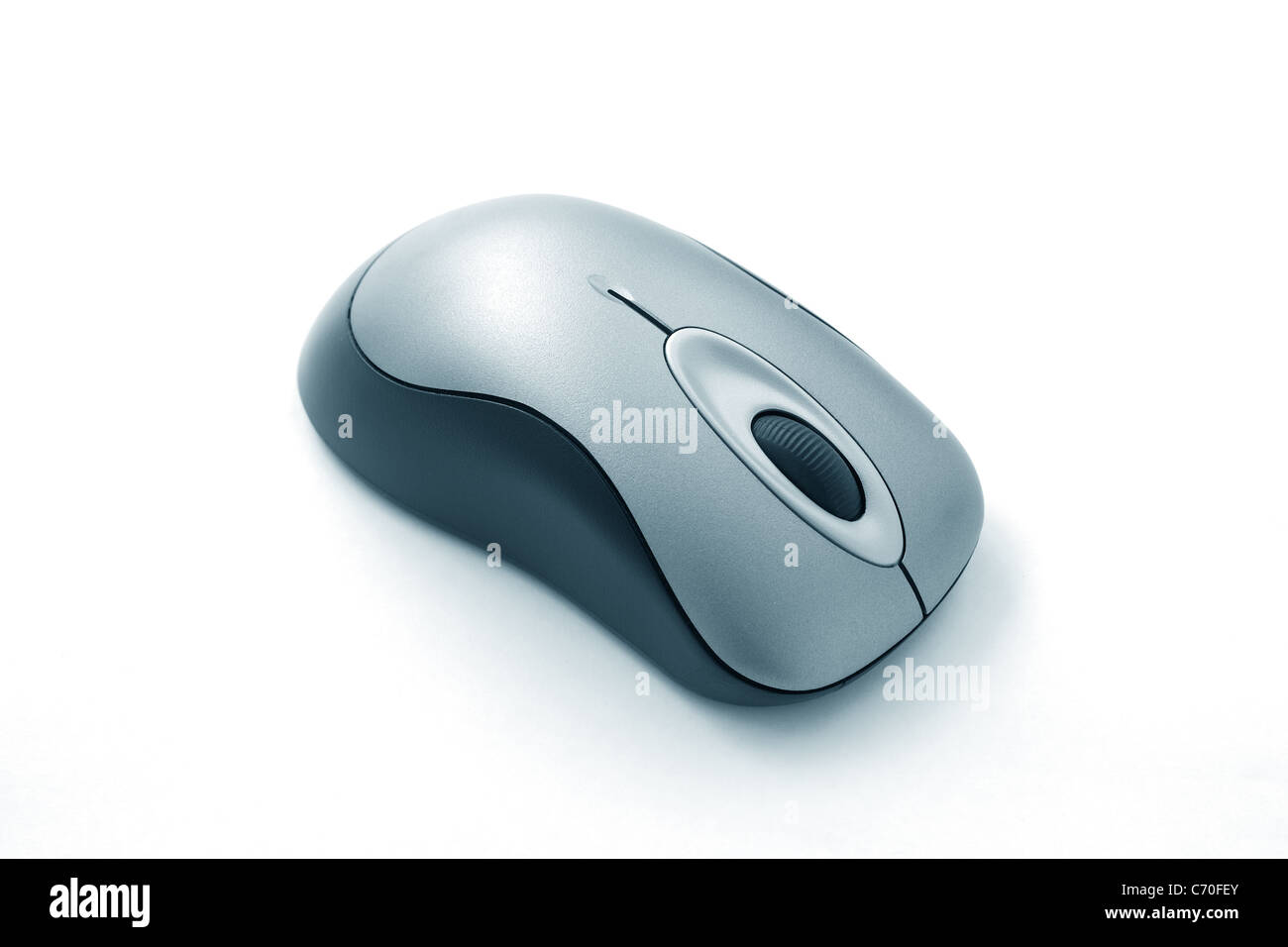 Il computer wireless mouse isolati su sfondo bianco Foto Stock