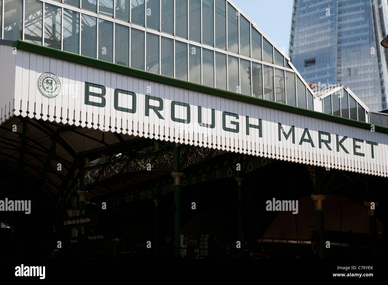 Edificio Principale del Mercato di Borough, London, England, Regno Unito Foto Stock