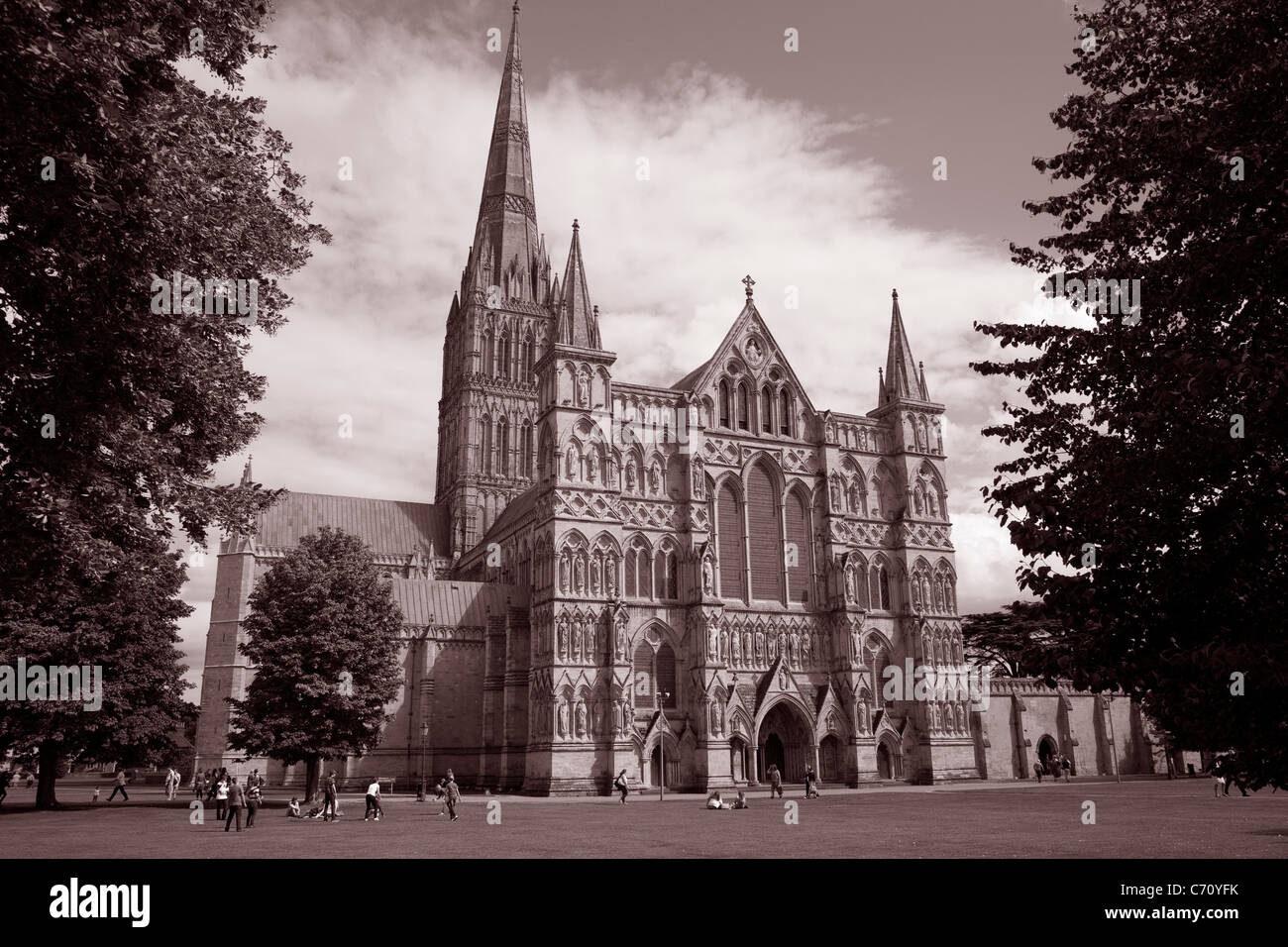 La Cattedrale di Salisbury Chiesa, England, Regno Unito Foto Stock