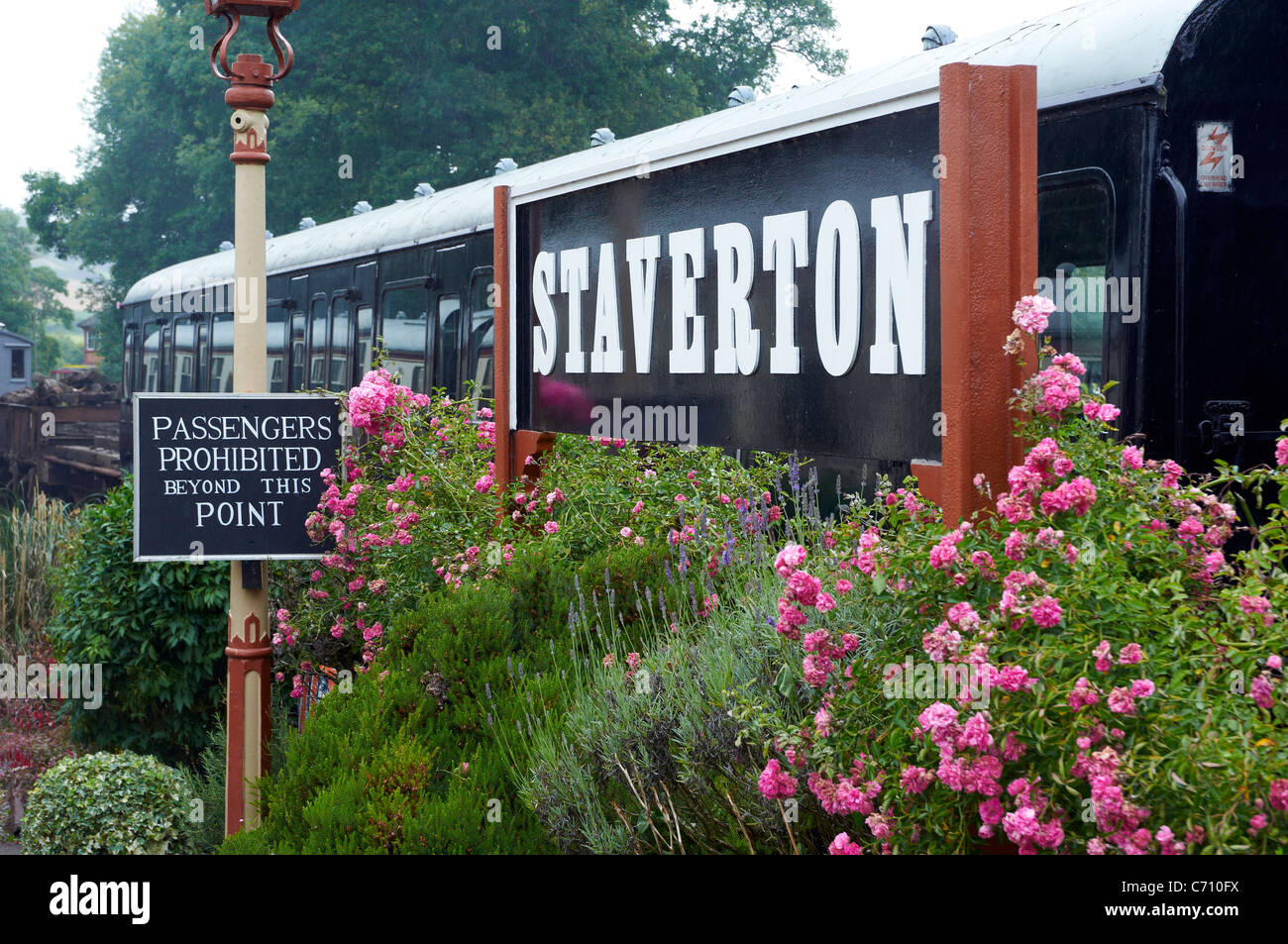 South Devon Railway - una conservata GWR linea di diramazione tra Buckfastleigh e Totnes in South Devon, in Inghilterra. Foto Stock