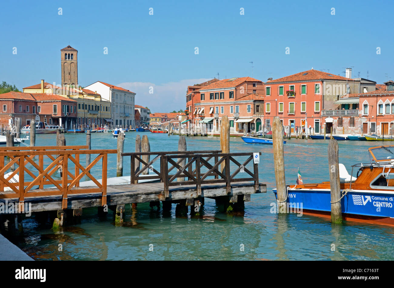 Isola di Murano scena Foto Stock