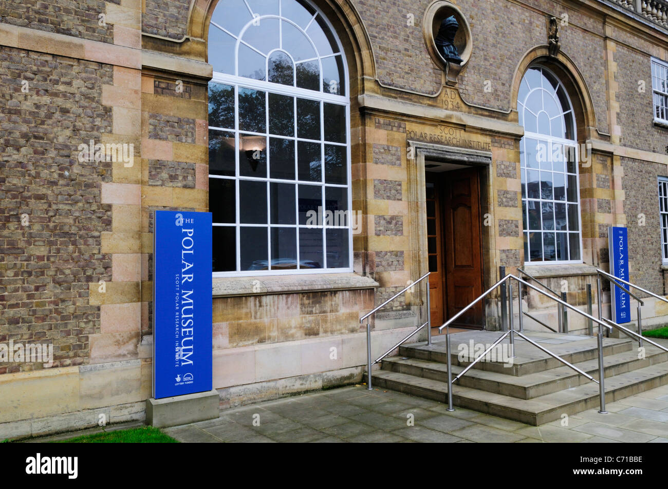 Il museo polare Scott Polar Research Institure, Lensfield Road, Cambridge, Inghilterra, Regno Unito Foto Stock