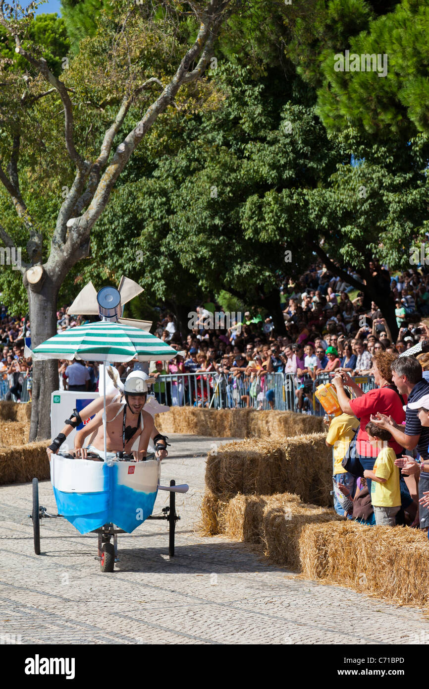 Lisbona Red Bull Soapboax gara 2011 / 2º Grande Prémio Red Bull - una corrida Mais Louca do Mundo Foto Stock