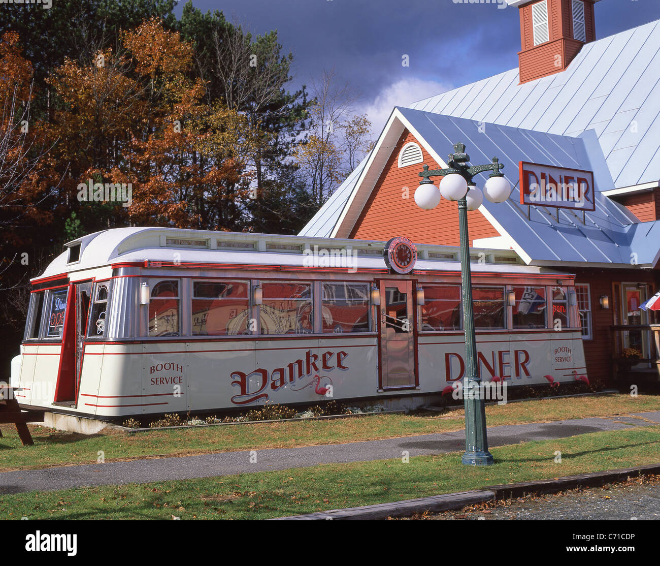 Yankee Diner, Route 20, Charlton Città, Charlton, Massachusetts, Stati Uniti d'America Foto Stock
