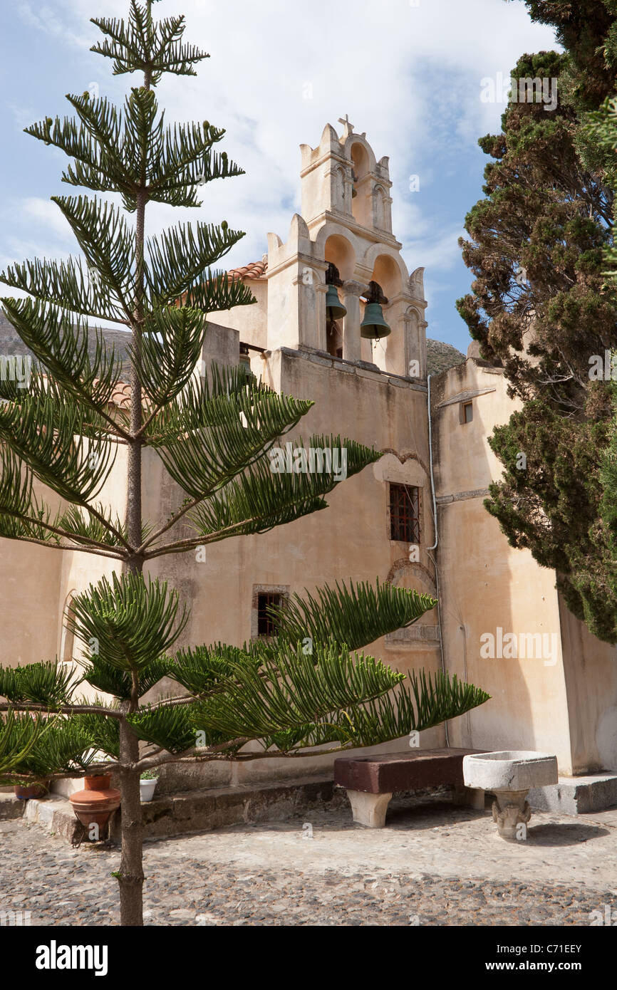 La chiesa più antica di Santorini a Panagio Episkopi Foto Stock