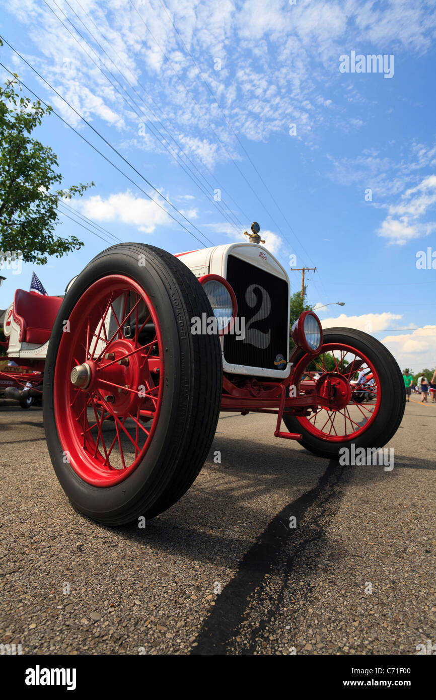 Classica gara di auto in auto show. Foto Stock