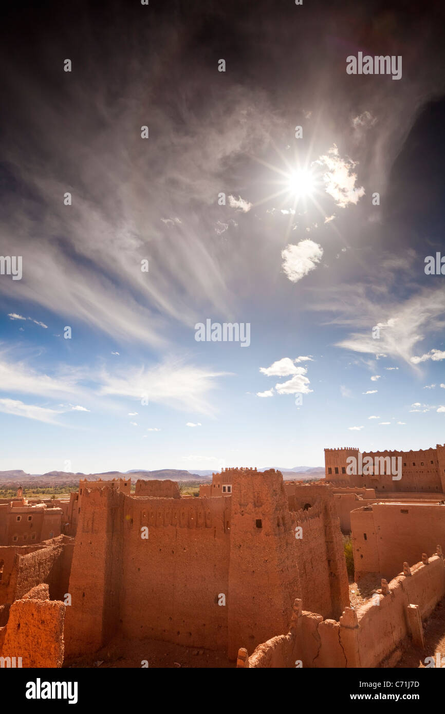 Taourirt Kasbah, Quarzazate, Marocco, Africa nord-occidentale Foto Stock