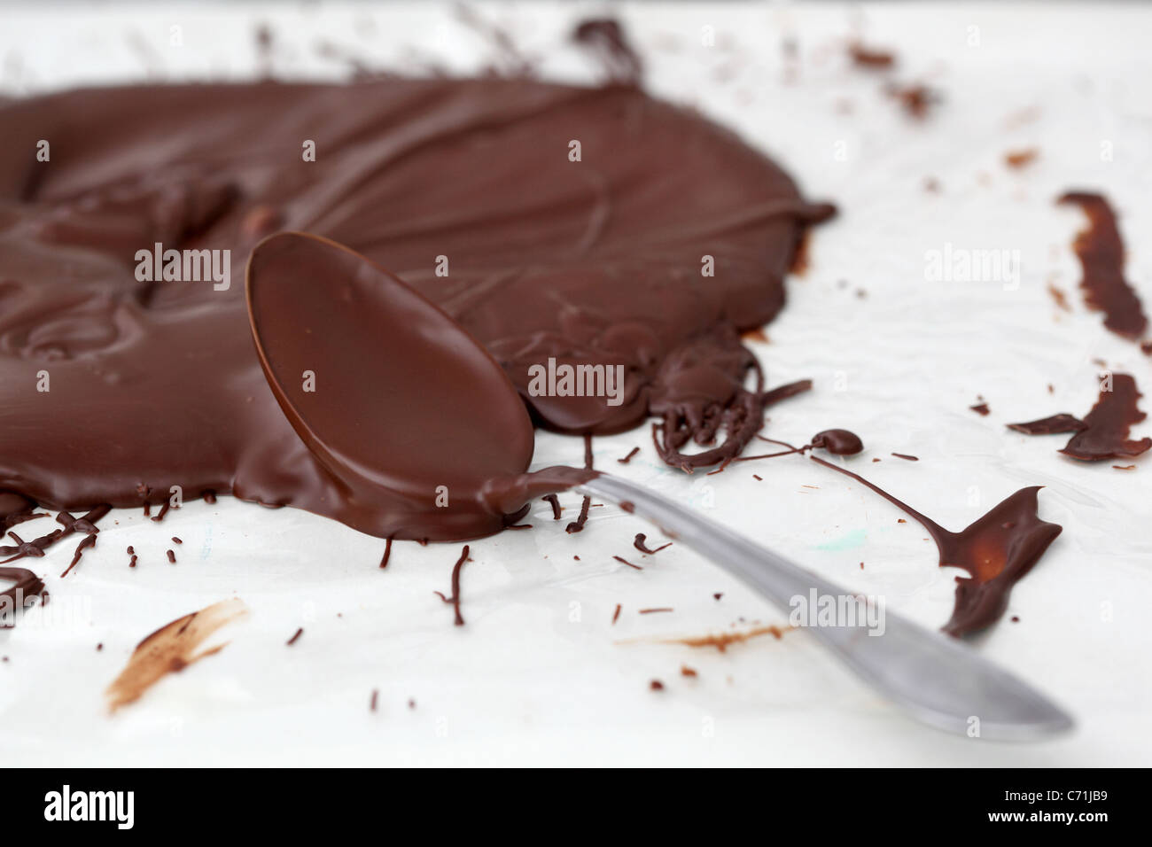 Il cioccolato fuso Foto Stock