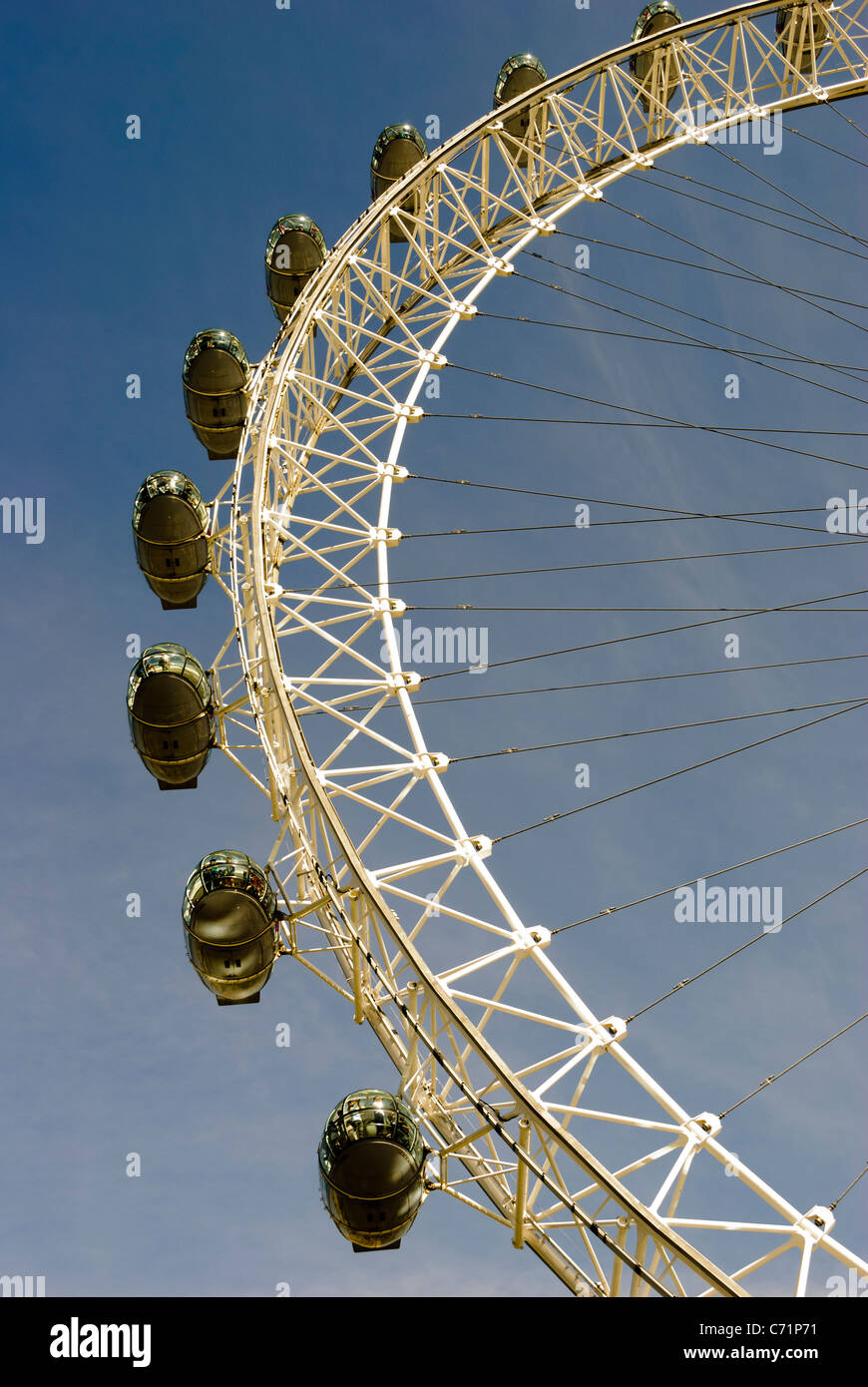 Capsule del London Eye - Londra, Inghilterra Foto Stock