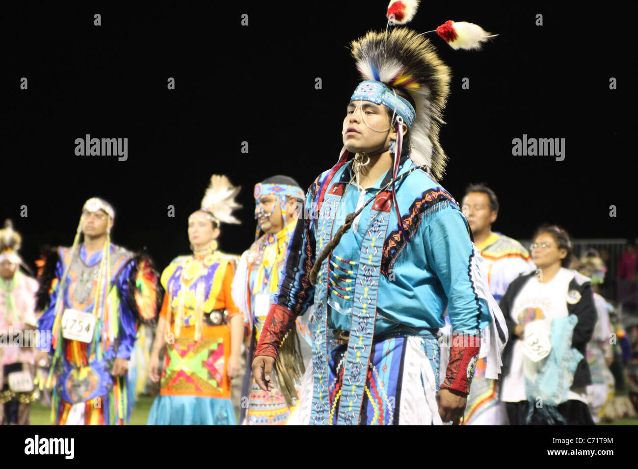 Shakopee Mdewakanton Sioux Comunità Wacipi Pow Wow, Native American dance festival - La danza di erba Foto Stock