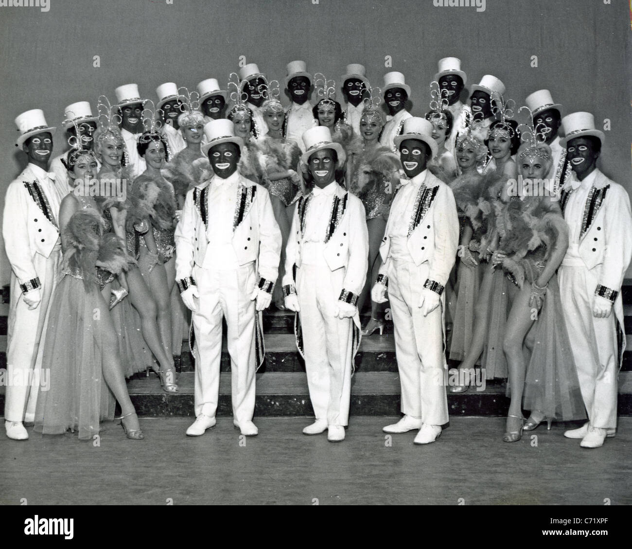 GEORGE MITCHELL È IN BIANCO E NERO MINSTRELS - BBC TV show di varietà circa 1960 Foto Stock