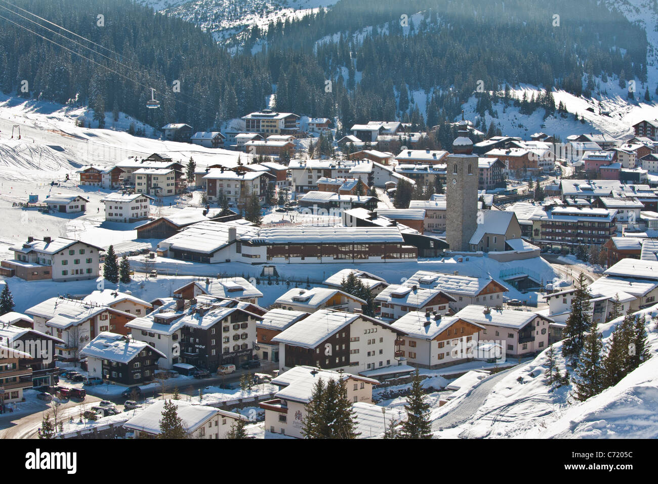 LECH AM ARLBERG, Vorarlberg, Austria Foto Stock