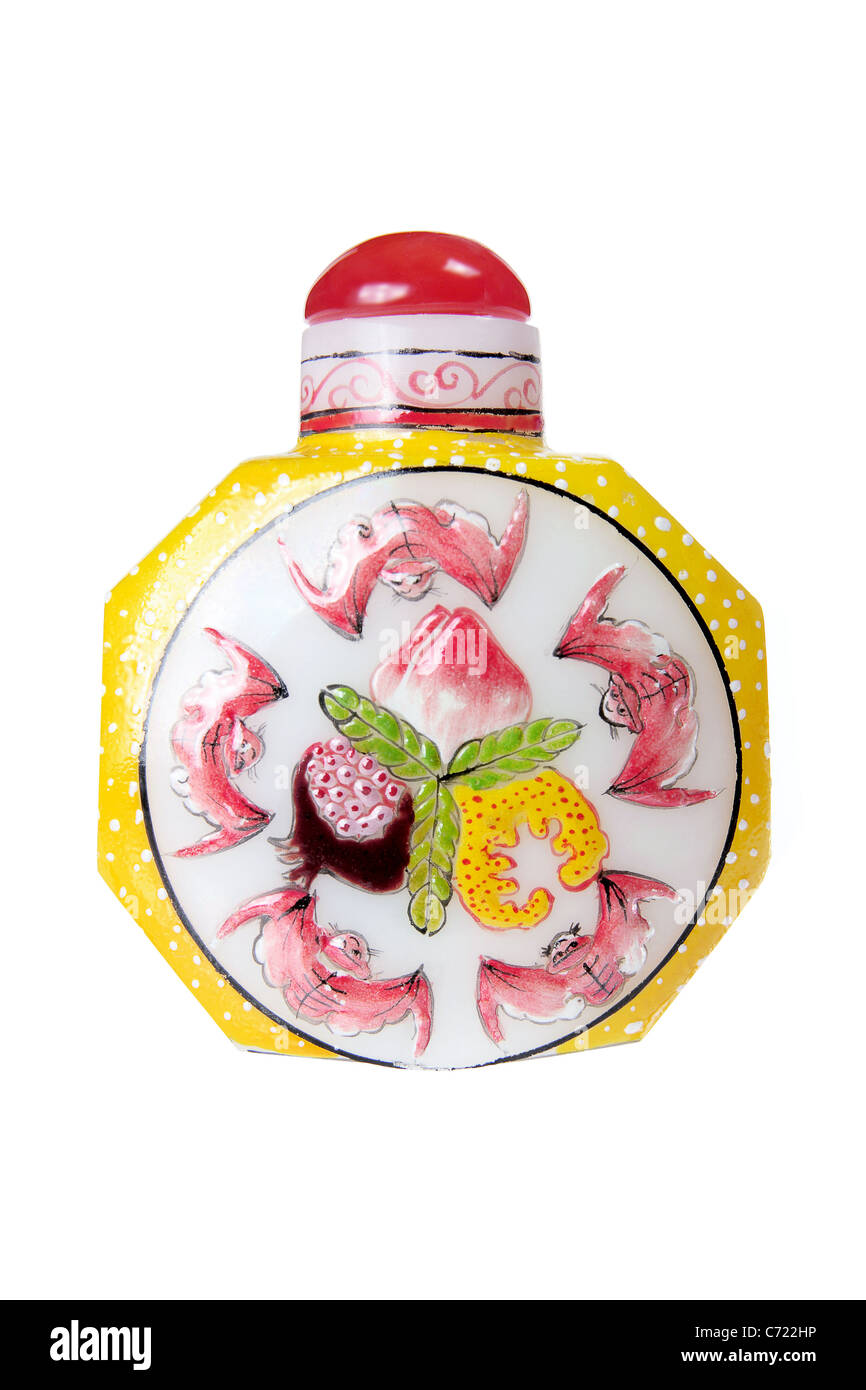 Il tabacco da fiuto cinese bottiglia Foto Stock