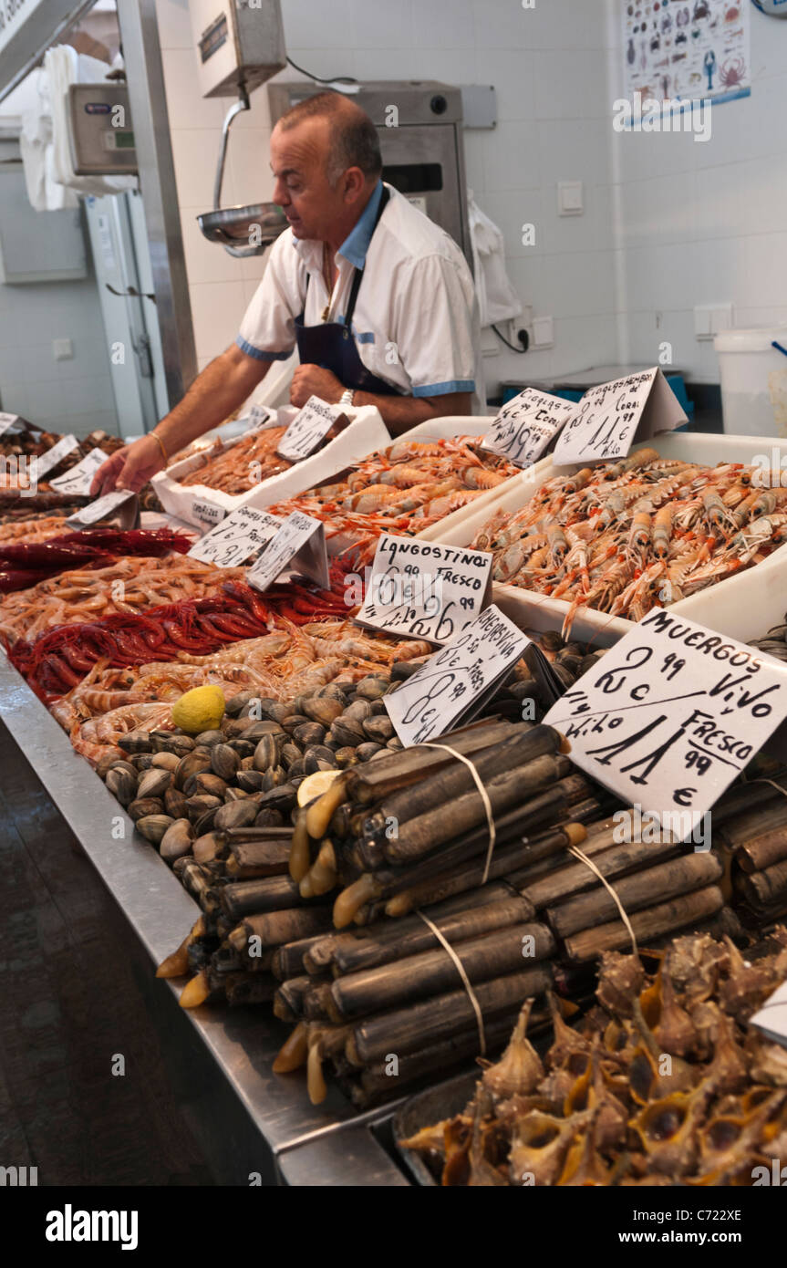 Mercato Centrale Cadiz Spagna Foto Stock