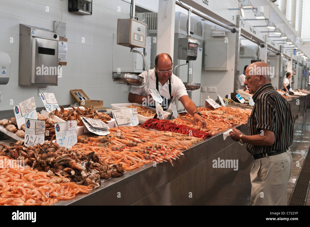 Mercato Centrale Cadiz Spagna Foto Stock