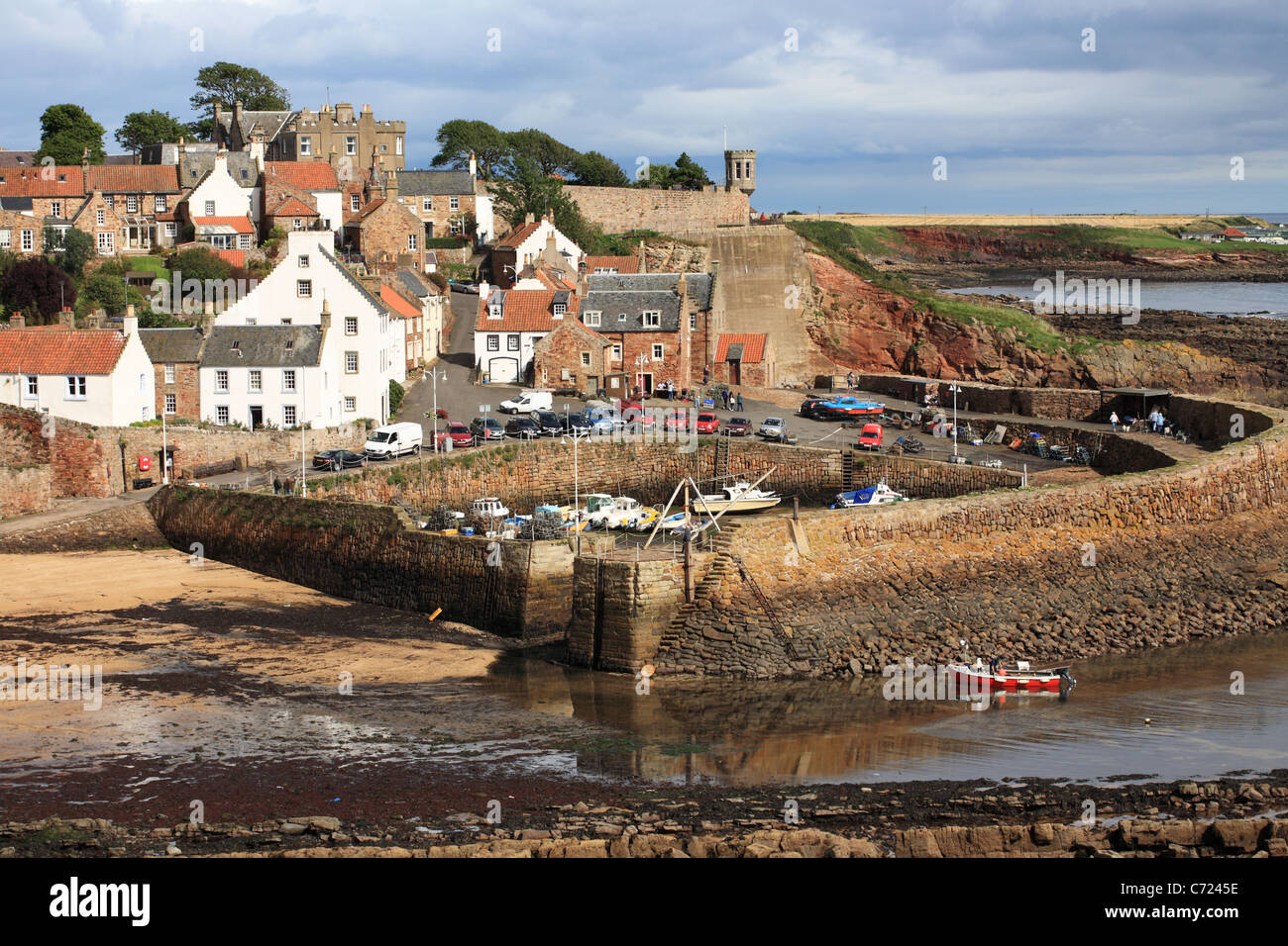 Il porto a Crail, Est costa di Fife, Scozia, Regno Unito Foto Stock