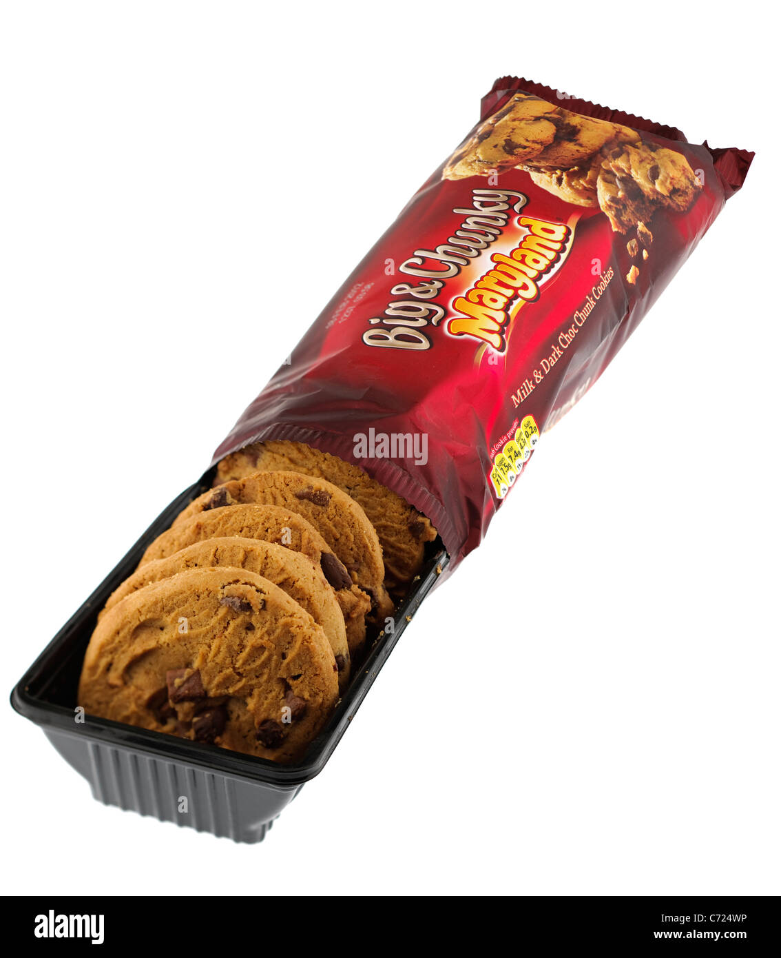 Pacchetto di Maryland grande e Chunky e latte al cioccolato scuro i cookie Foto Stock