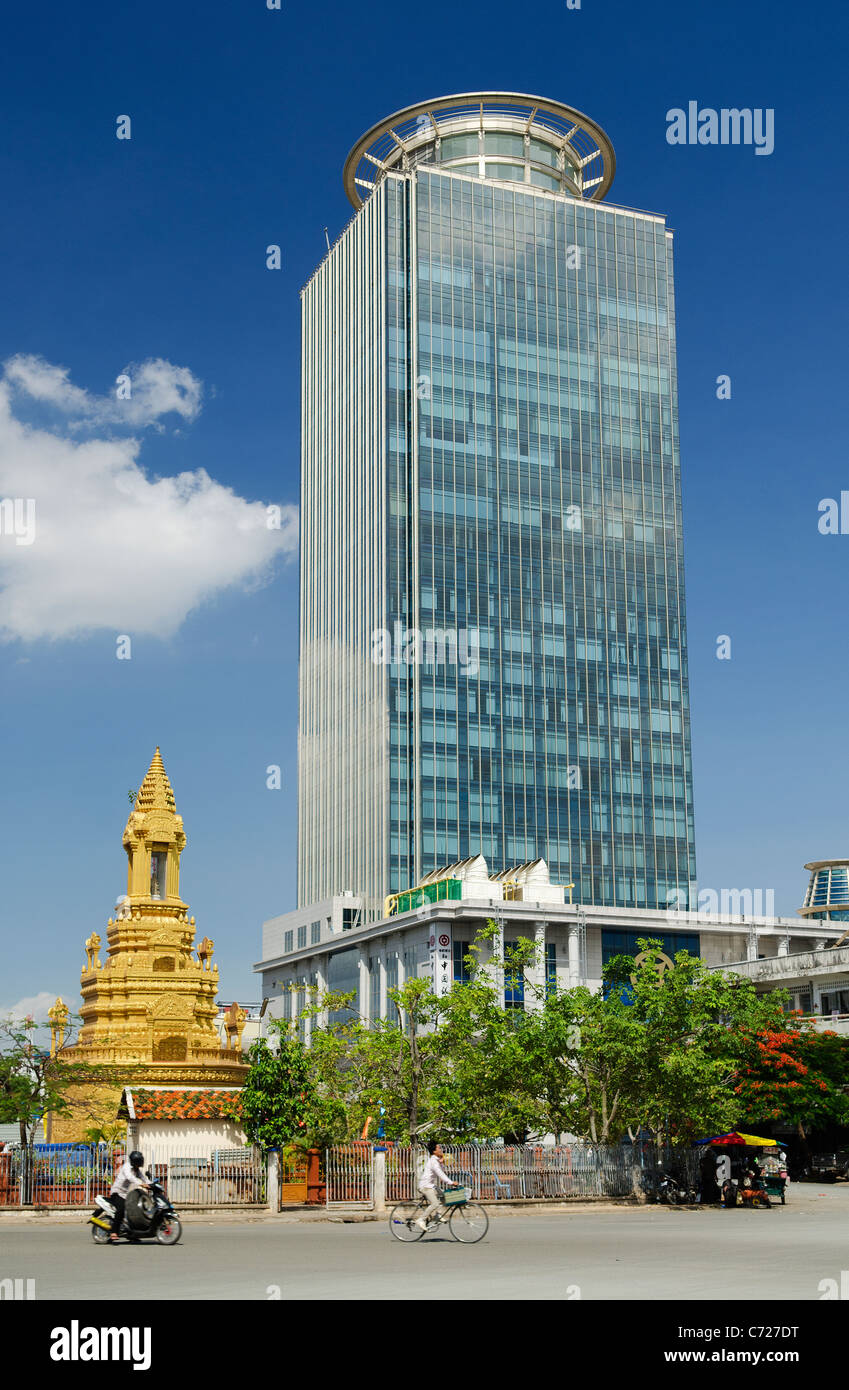 Moderno edificio di phnom penh Cambogia Foto Stock