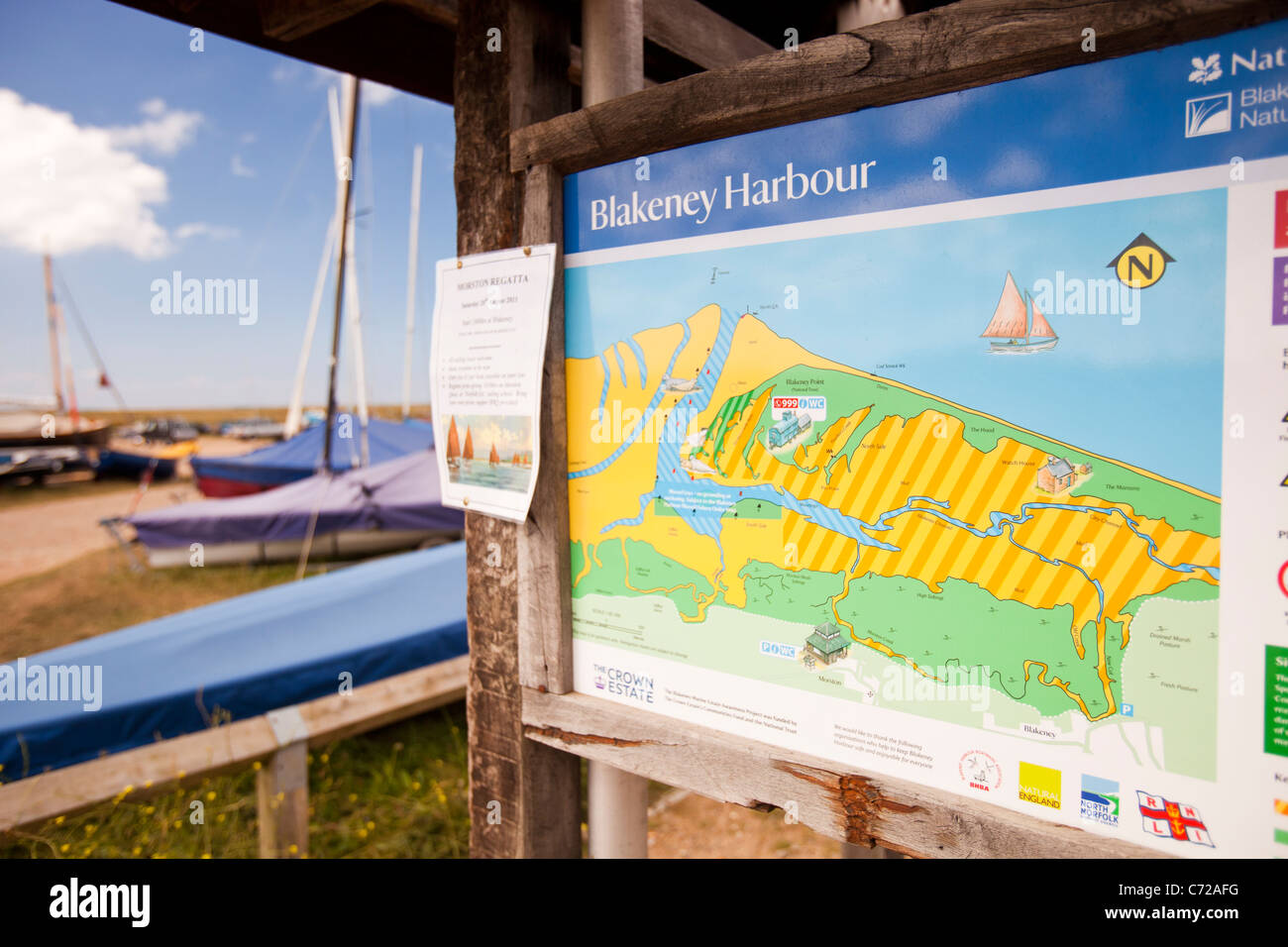 Blakeney Harbour, Costa North Norfolk, Regno Unito. Foto Stock