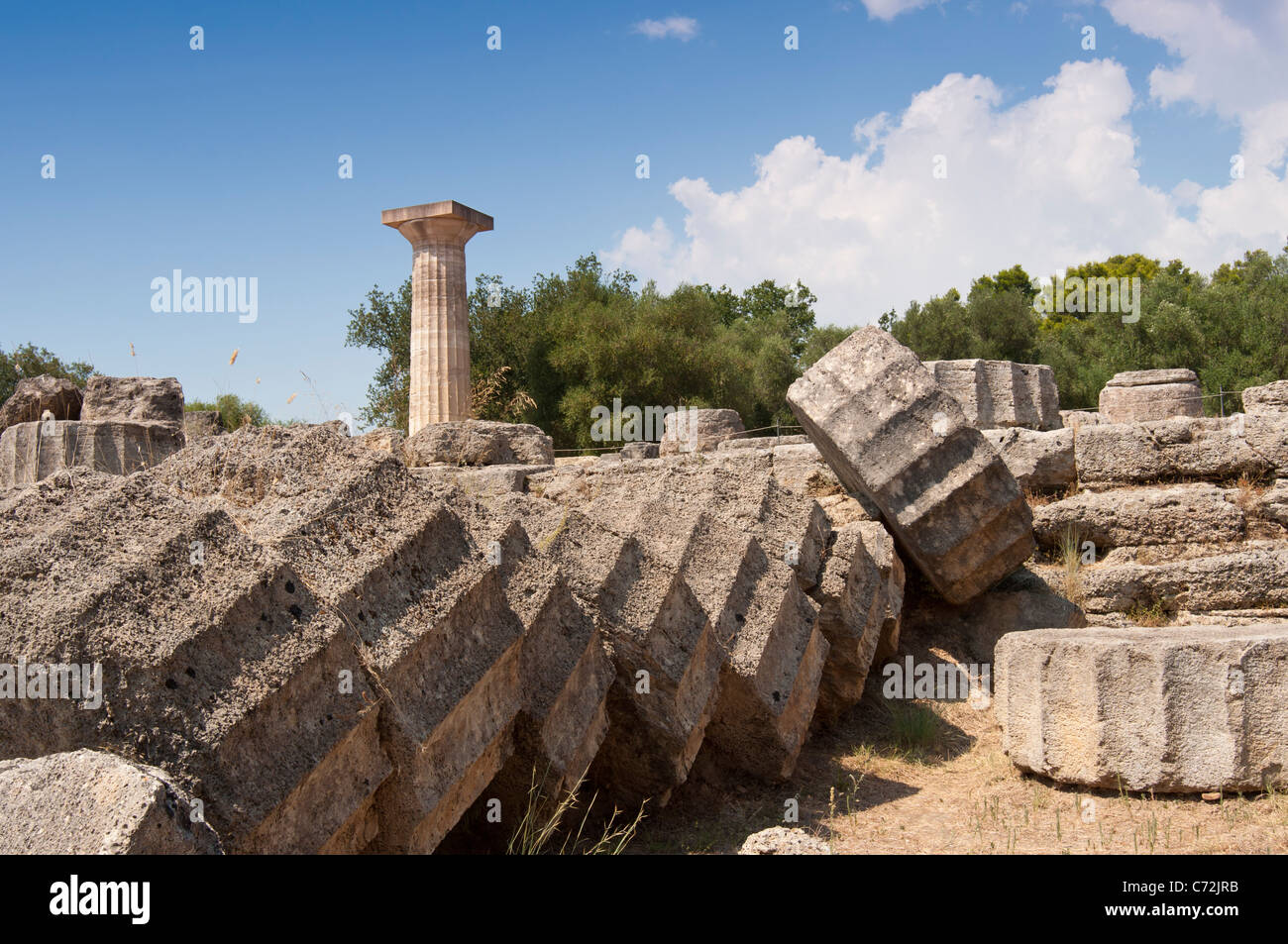 Olympia, Grecia. Luogo di nascita delle Olimpiadi. Foto Stock