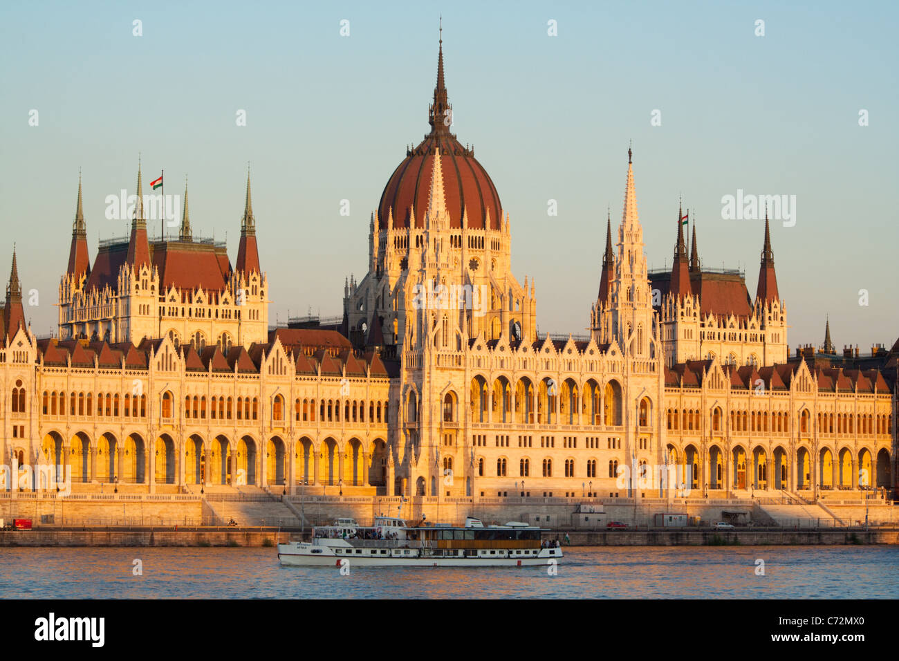Il palazzo del parlamento a Budapest. Ungheria Foto Stock
