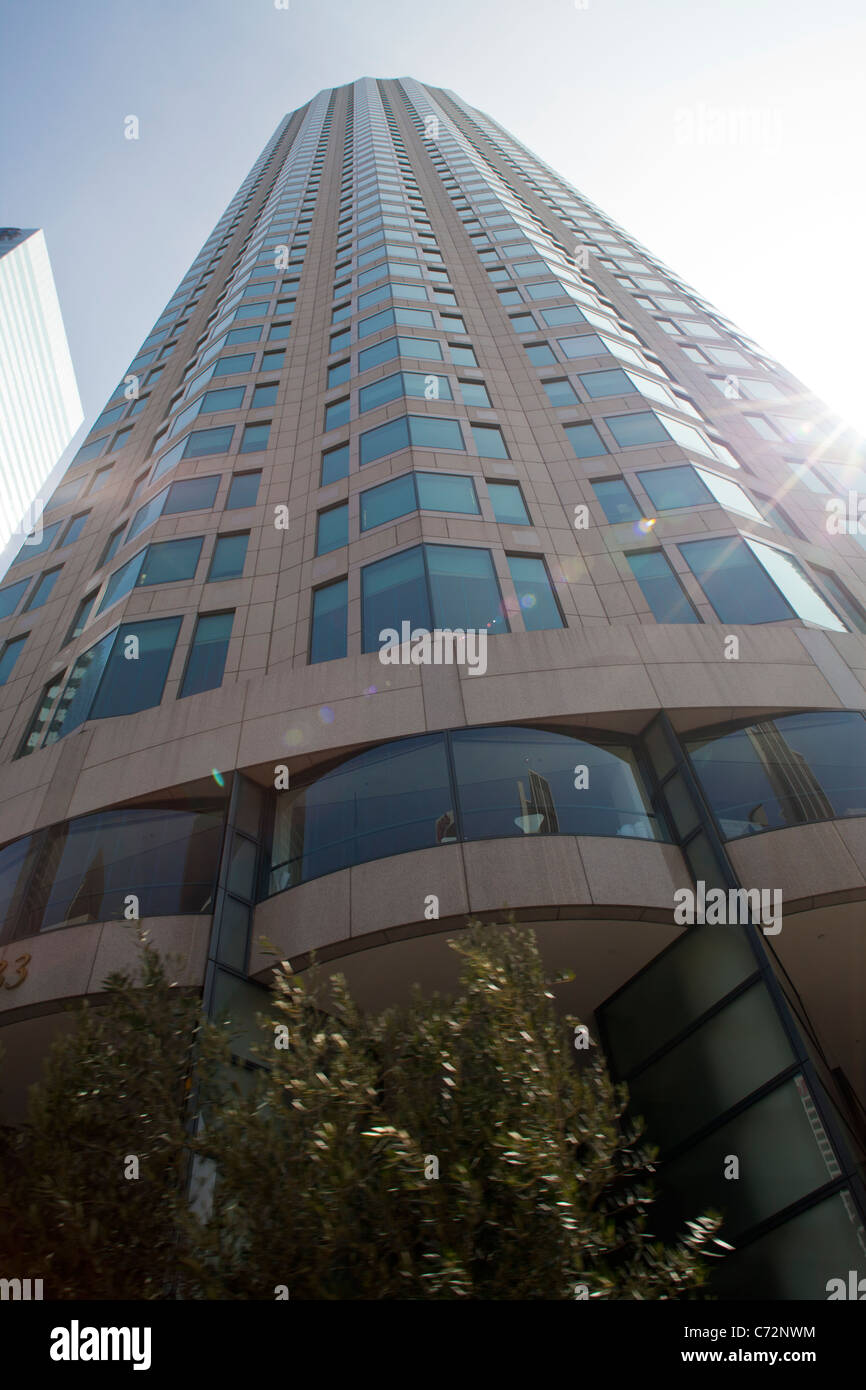 La banca USA edificio nel centro di Los Angeles Foto Stock