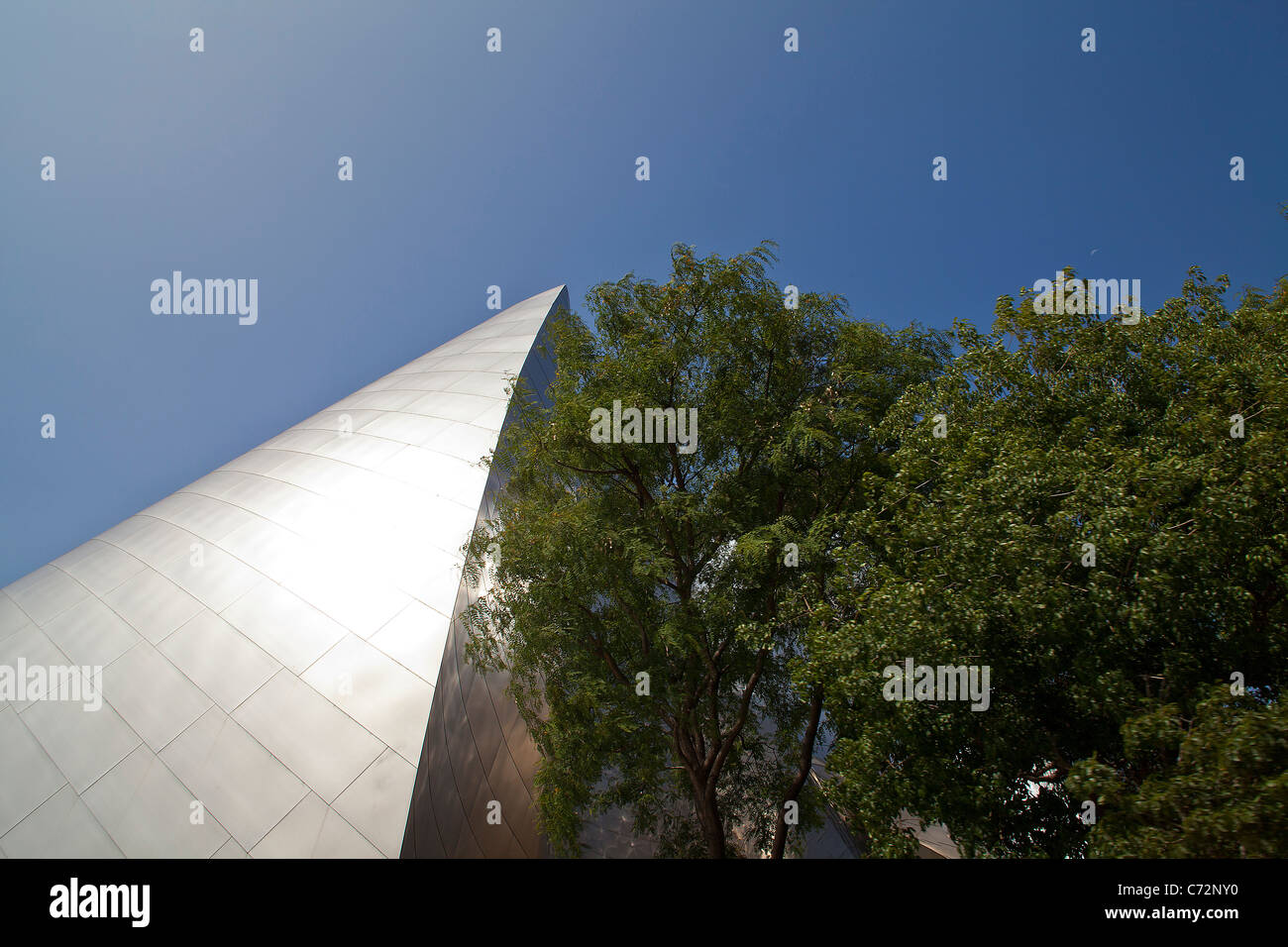 Il Walt Disney Concert Hall di Los Angeles California home della Los Angeles Philharmonic Foto Stock
