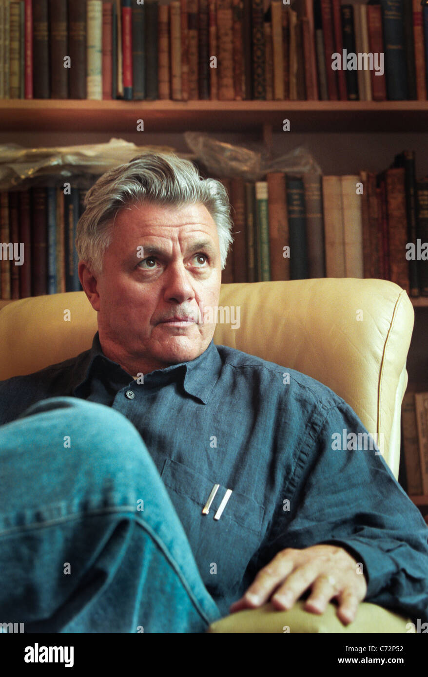 Autore americano John Irving, scrittore/ romanziere, autore di "La parola secondo Garp ", " Le regole della casa del sidro', e molti di più. Foto Stock