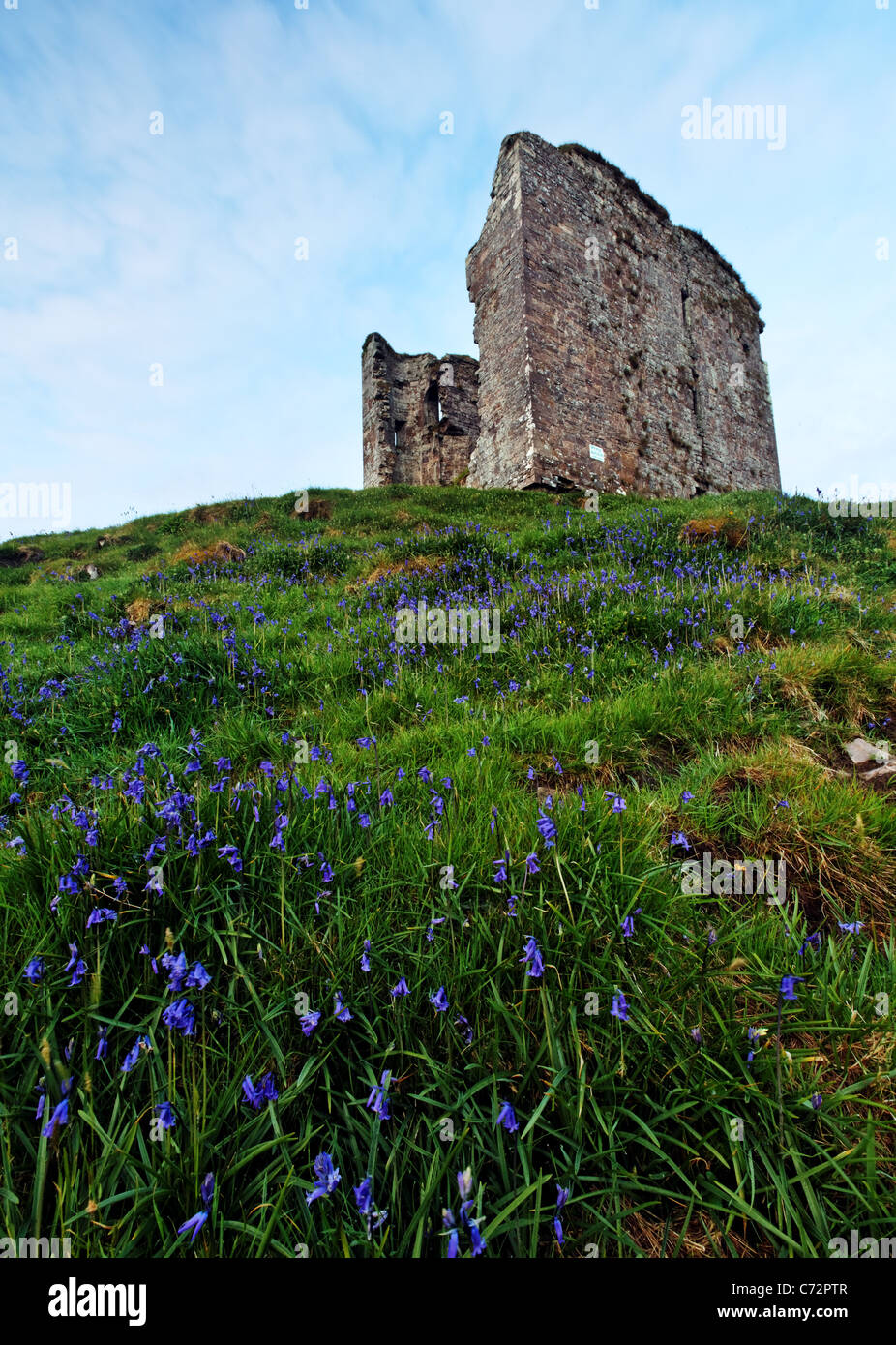 Minard Castle, penisola di Dingle, nella contea di Kerry, Repubblica di Irlanda Foto Stock