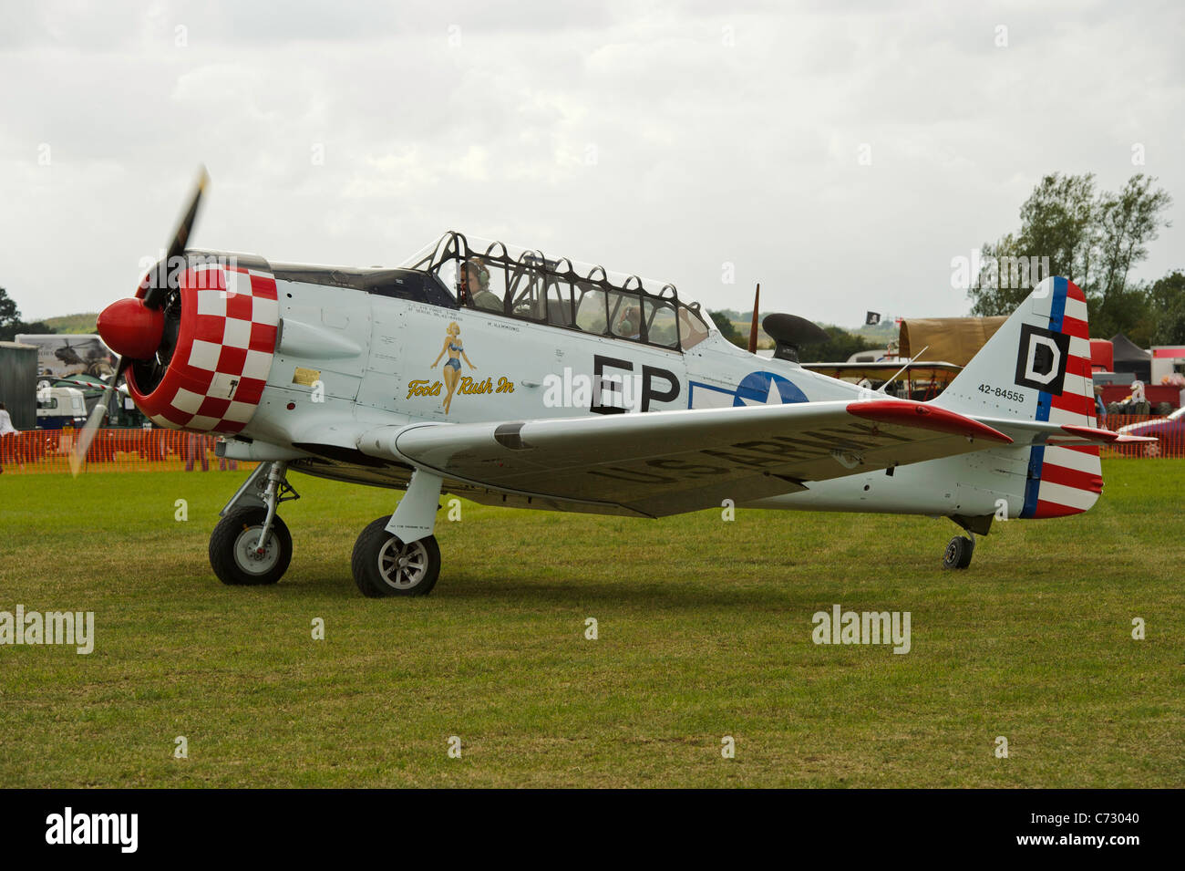 La North American Aviation A-6D Harvard III (T6 Texan) Foto Stock